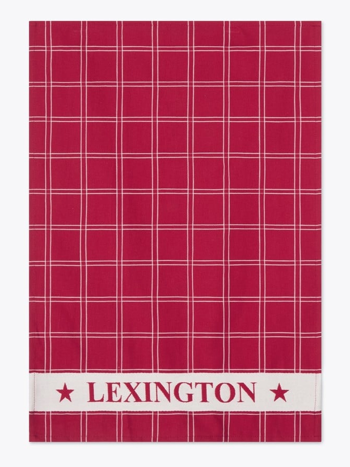 Lexington Cotton Jacquard Kitchen Towel 50x70 Set of 2 Rød / Hvit