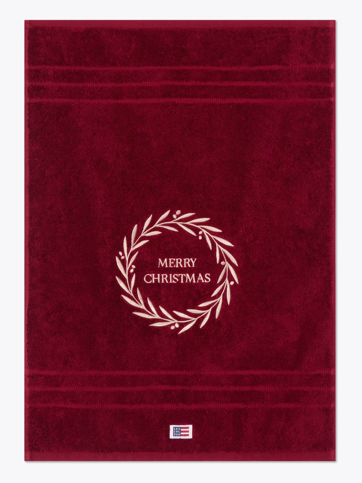 Lexington Original Towel Wine Christmas Wreath 50x70 Burgunder