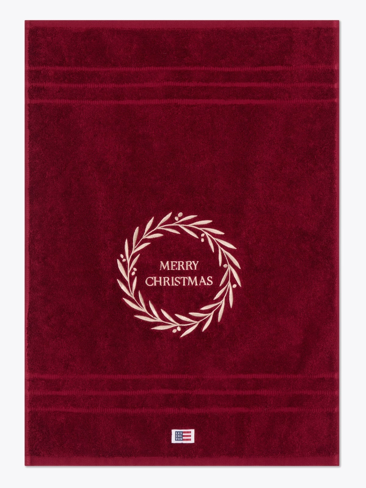 Lexington Original Towel Wine Christmas Wreath 50x70 Burgunder