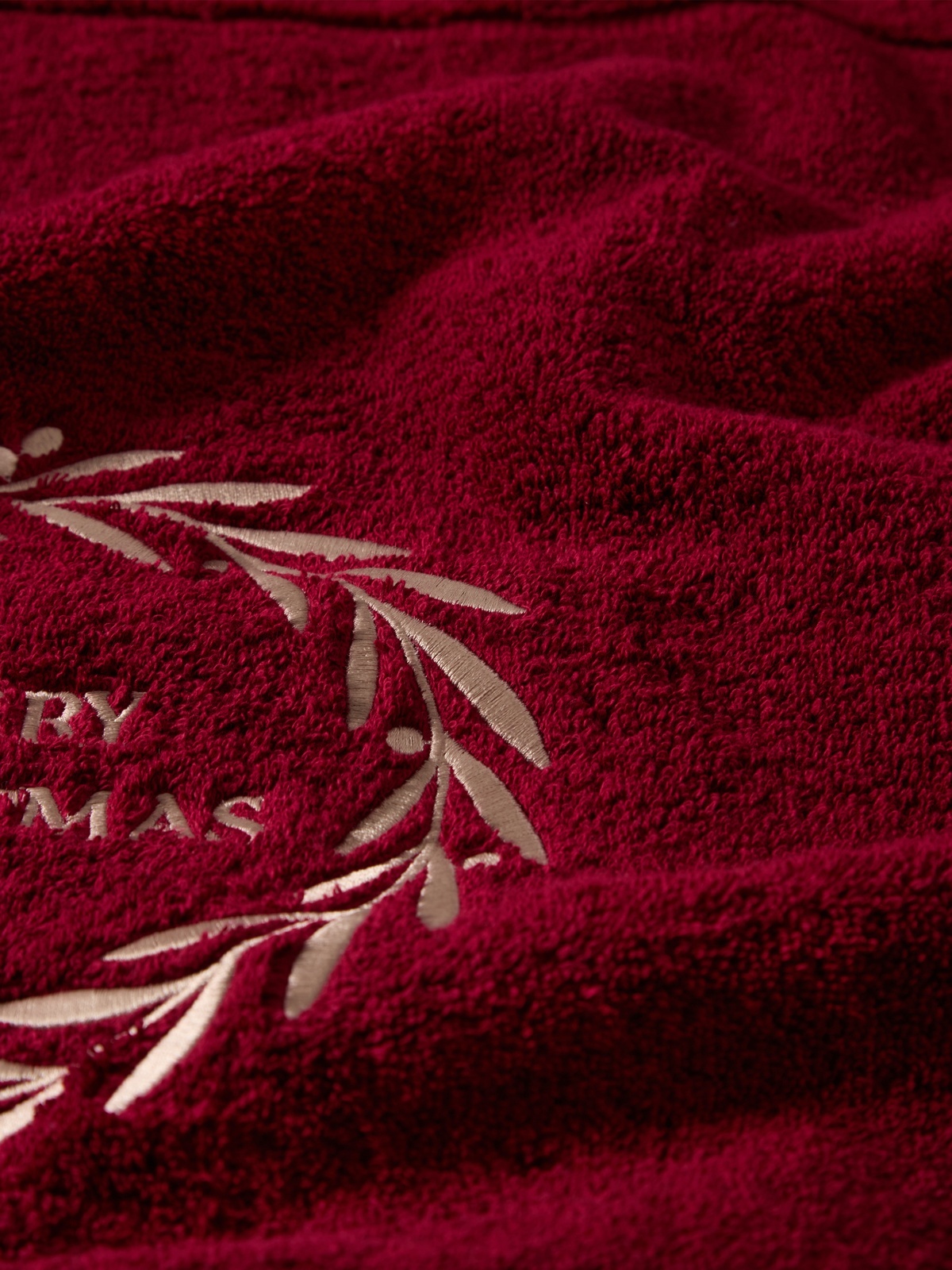 Lexington Original Towel Wine Christmas Wreath 50x70 Burgunder