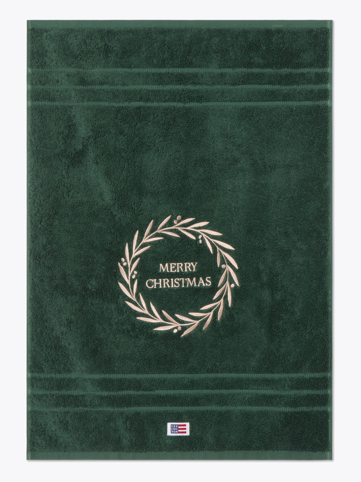 Lexington Original Towel Juniper Christmas Wreath 50x70 Grønn