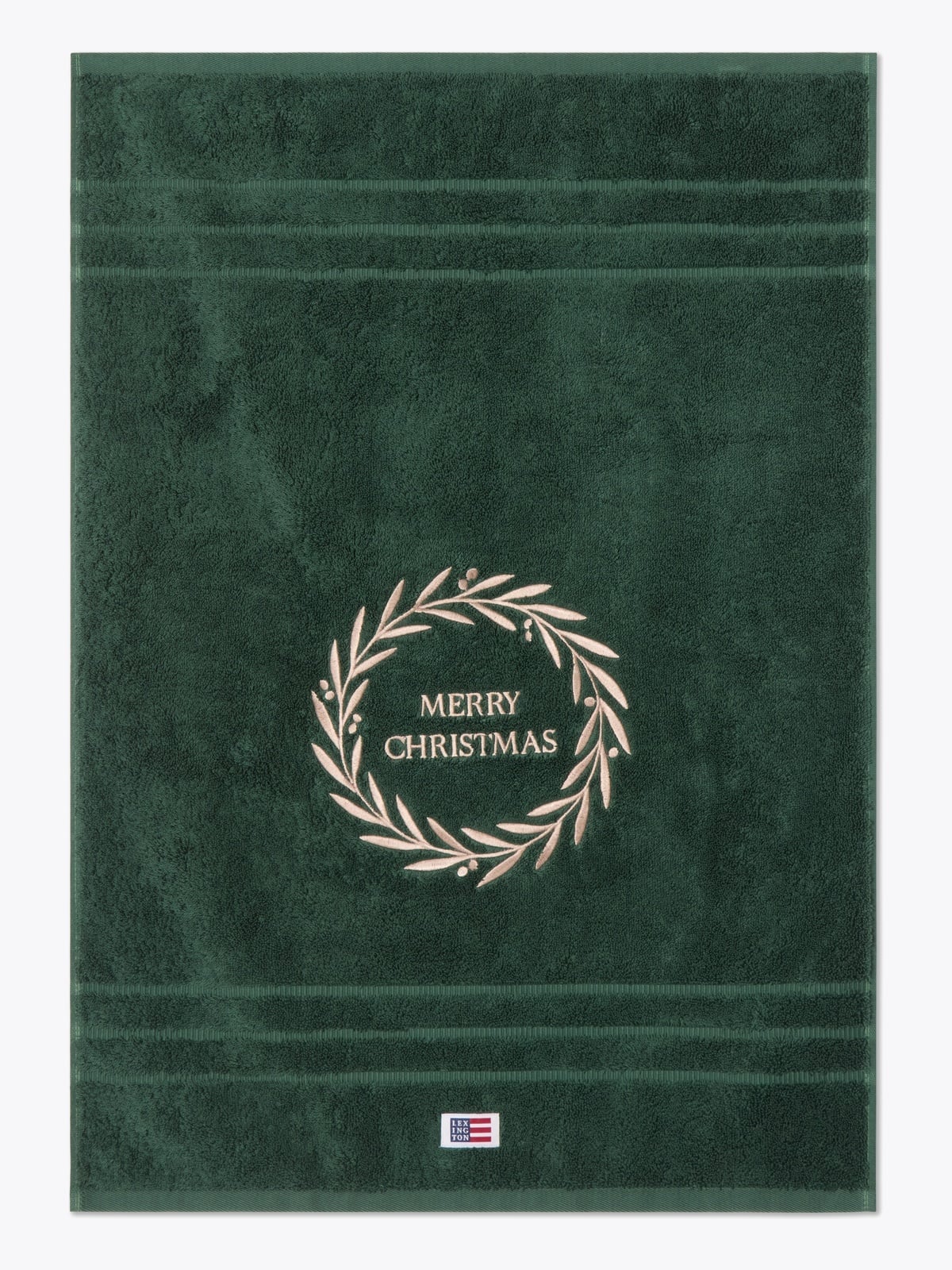 Lexington Original Towel Juniper Christmas Wreath 50x70 Grønn
