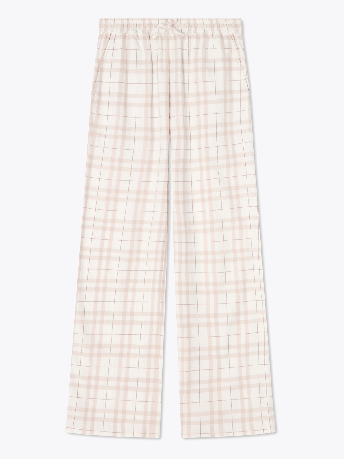 Lexington Organic Cotton Flannel Pajama Set Beige