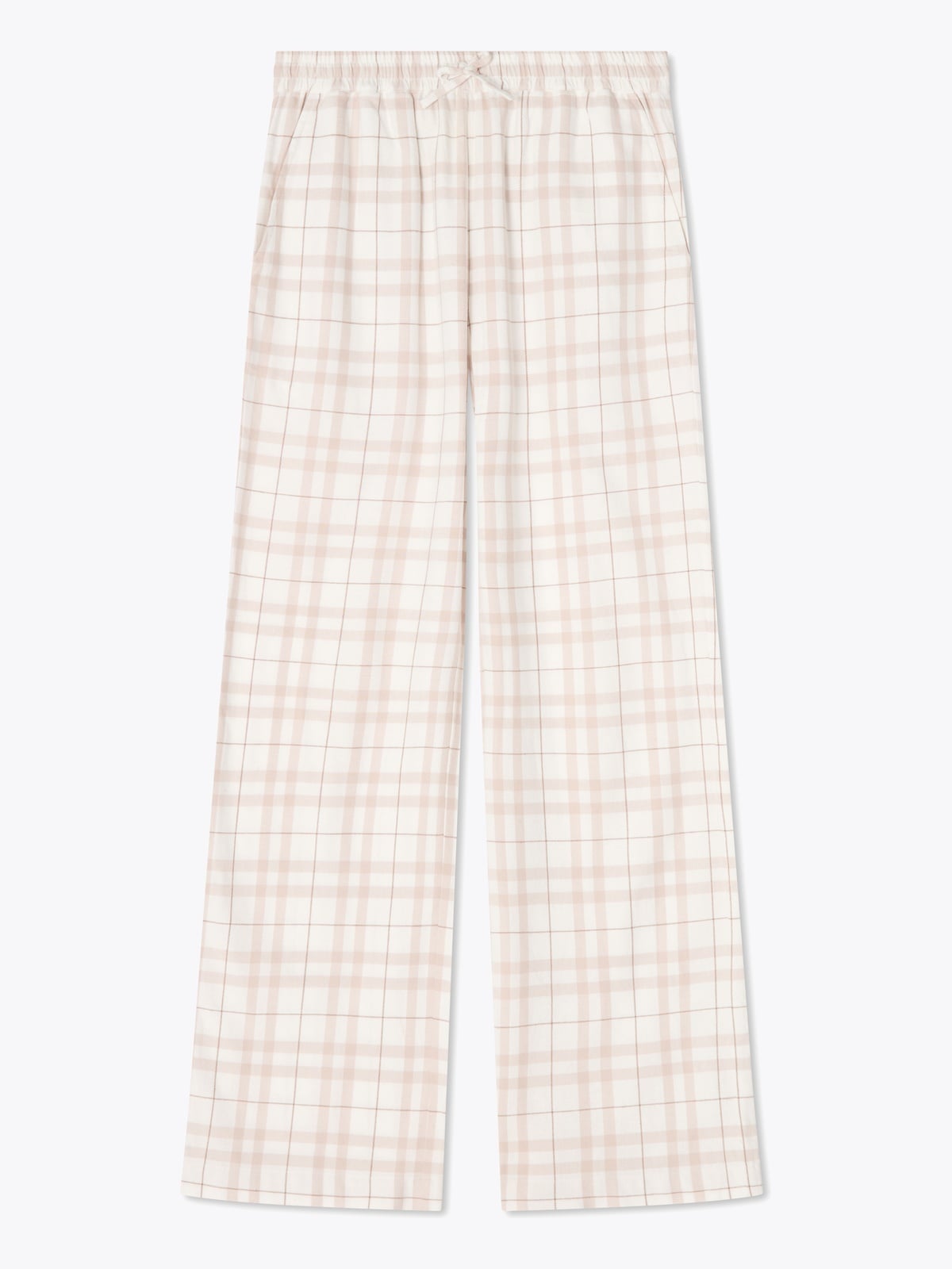 Lexington Organic Cotton Flannel Pajama Set Beige