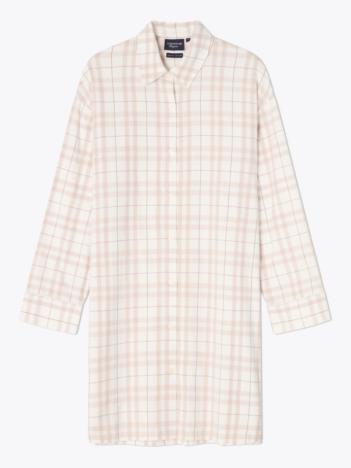 Lexington Flannel Nightshirt Beige