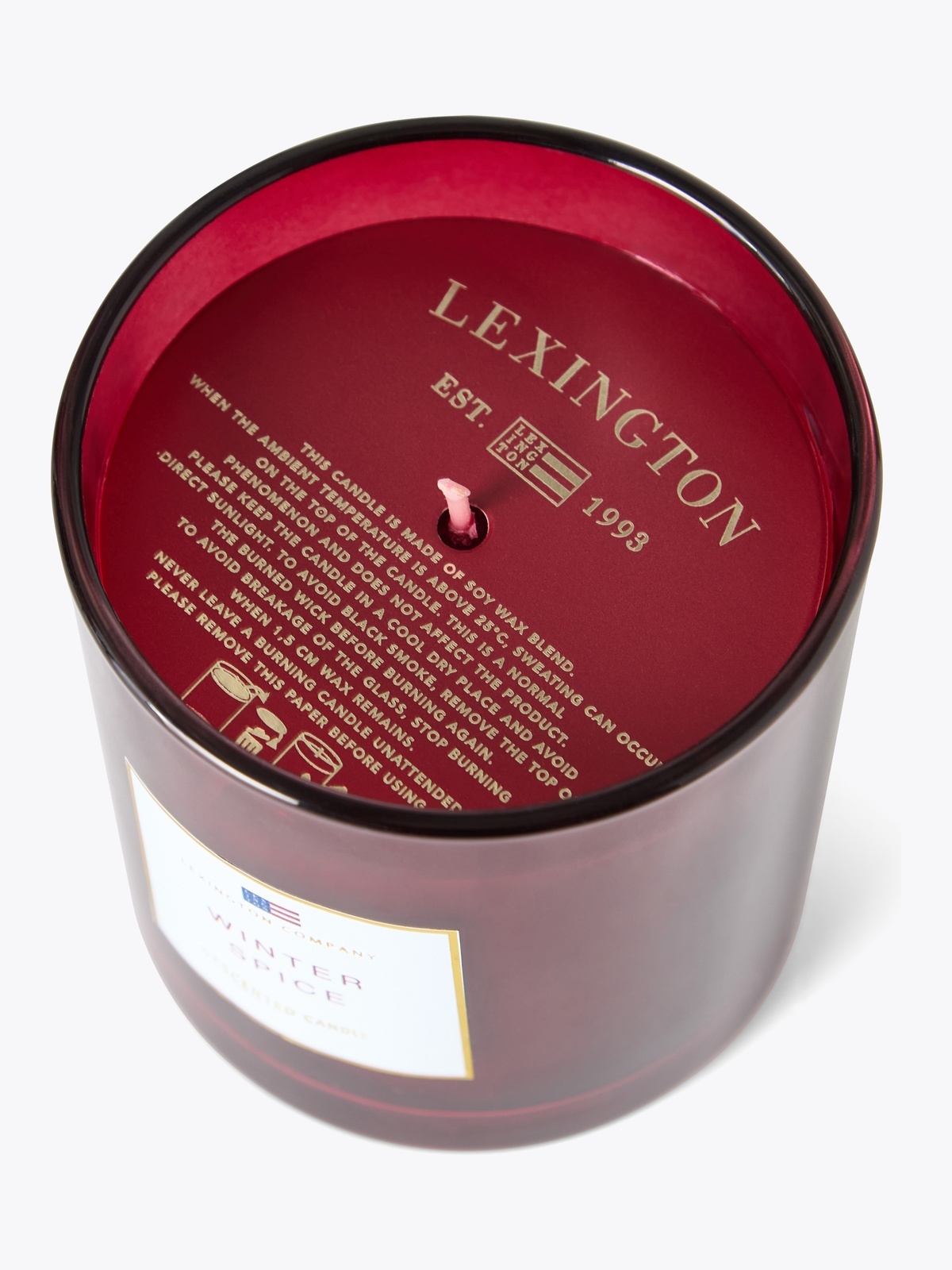 Lexington Winter Spice Scented Candle Rød