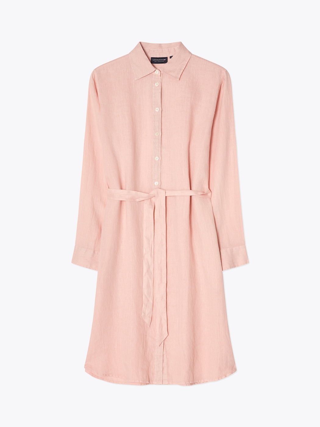 Lexington Linen Shirt Dress Rosa