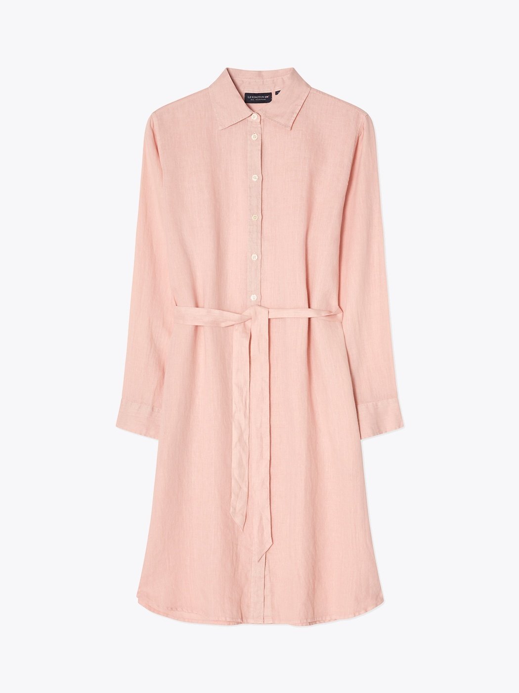 Lexington Linen Shirt Dress Rosa