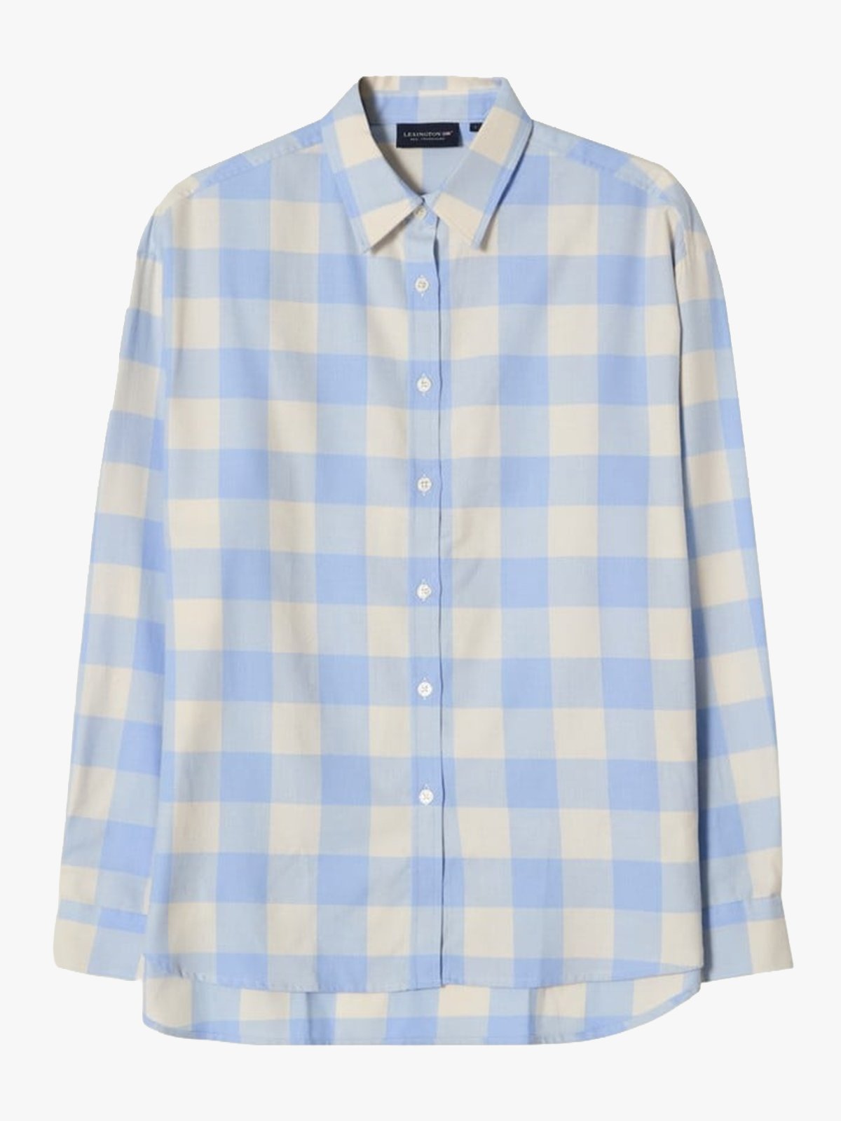 Lexington Casual Fit Checked Flannel Shirt Beige / Blå