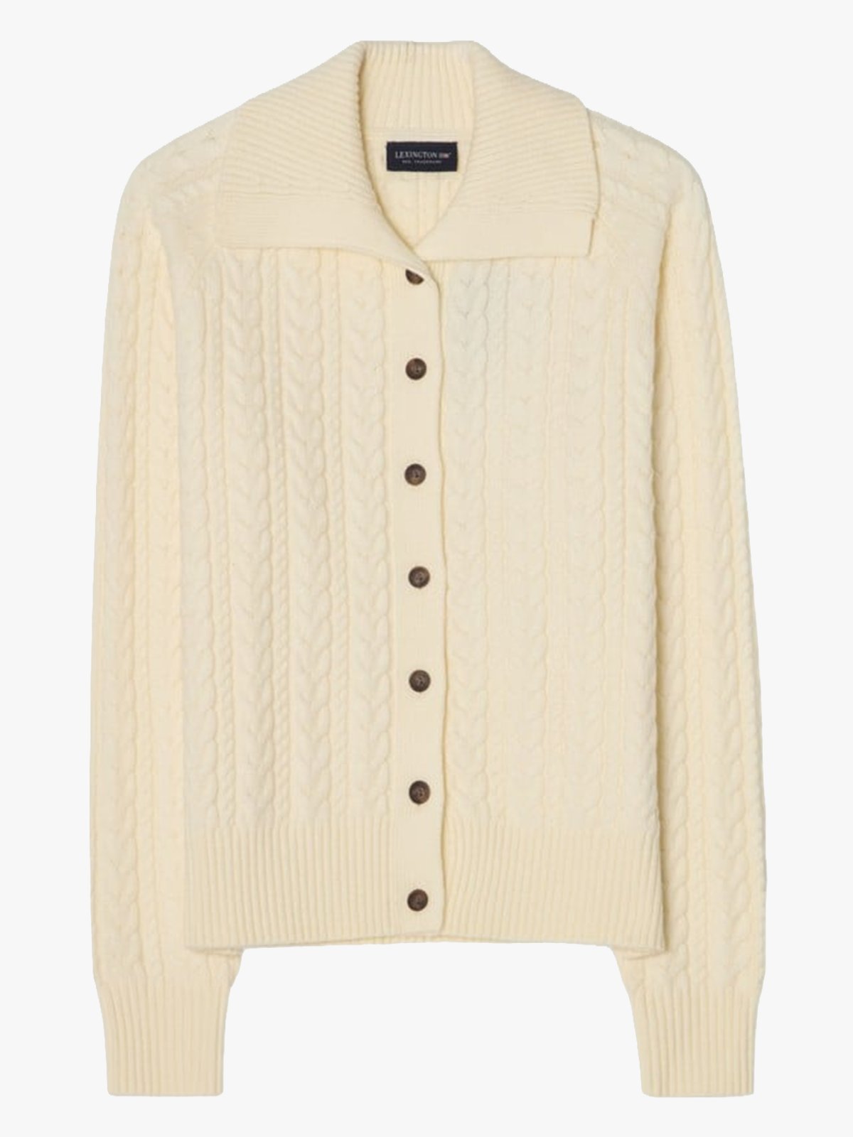 Lexington Cable Cardigan Offwhite