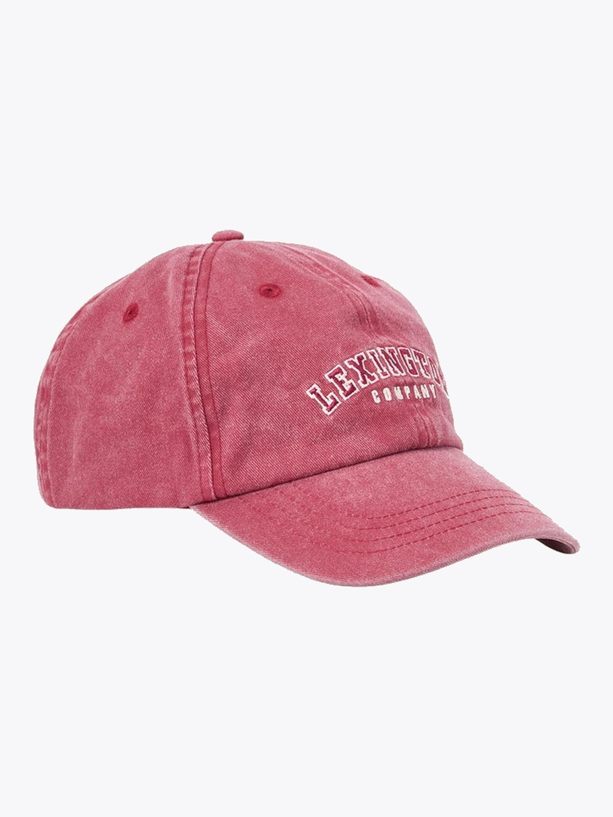 Lexington Washed Cotton Logo Cap Rød