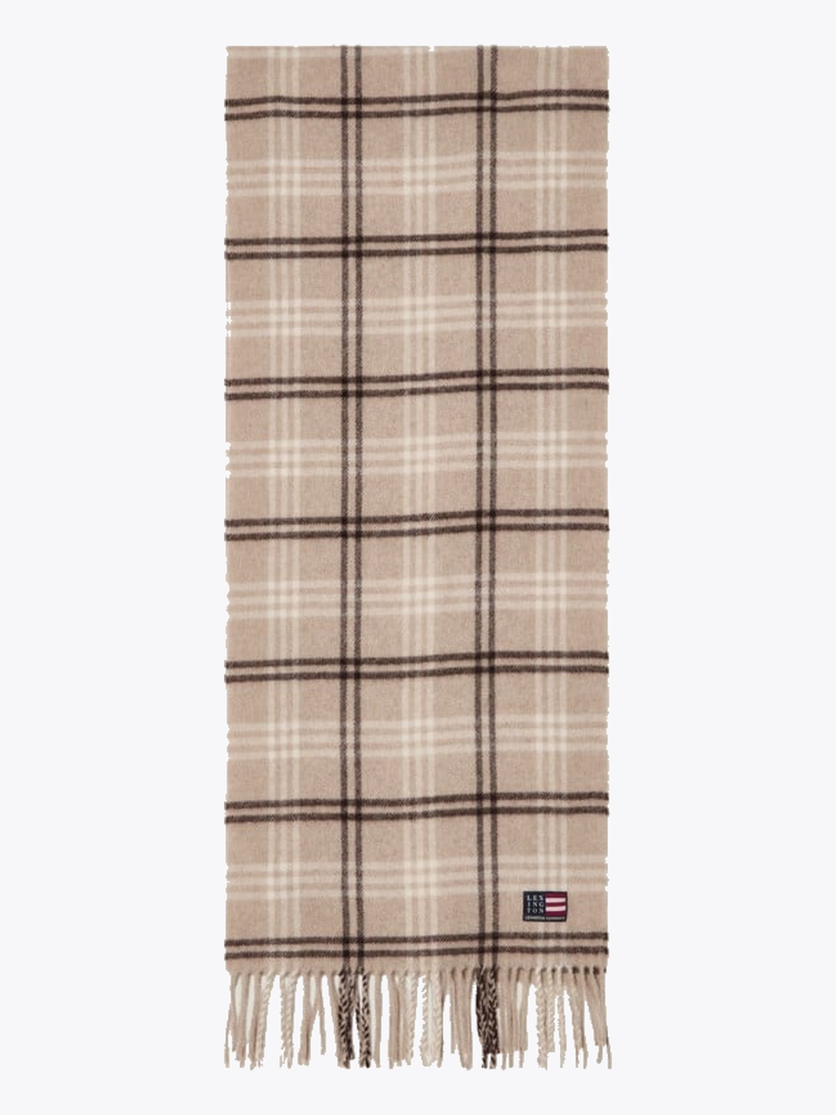Lexington Recycled Wool Blend Scarf Beige