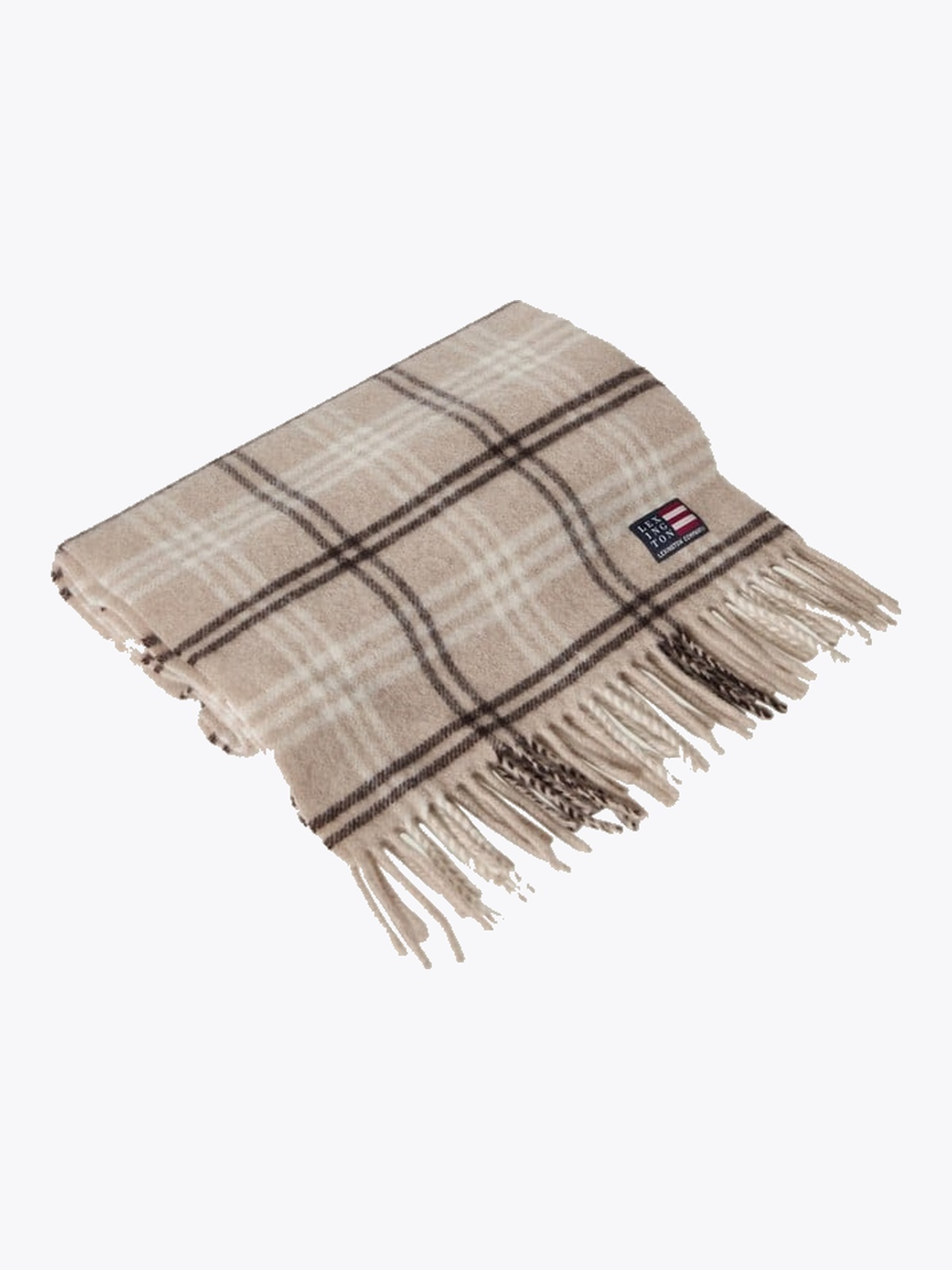 Lexington Recycled Wool Blend Scarf Beige