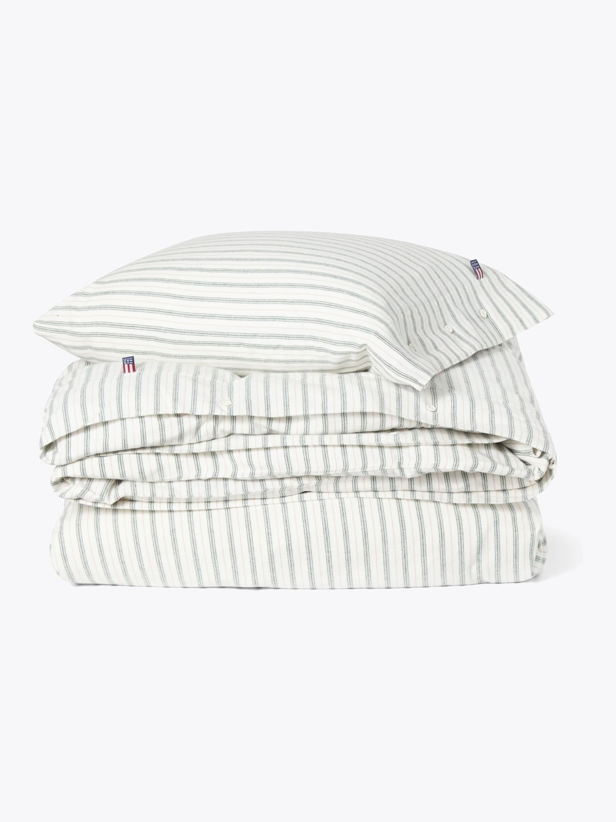 Lexington Pin Striped Cotton Flannel Bed Set 140x200/50x70 Flerfarget