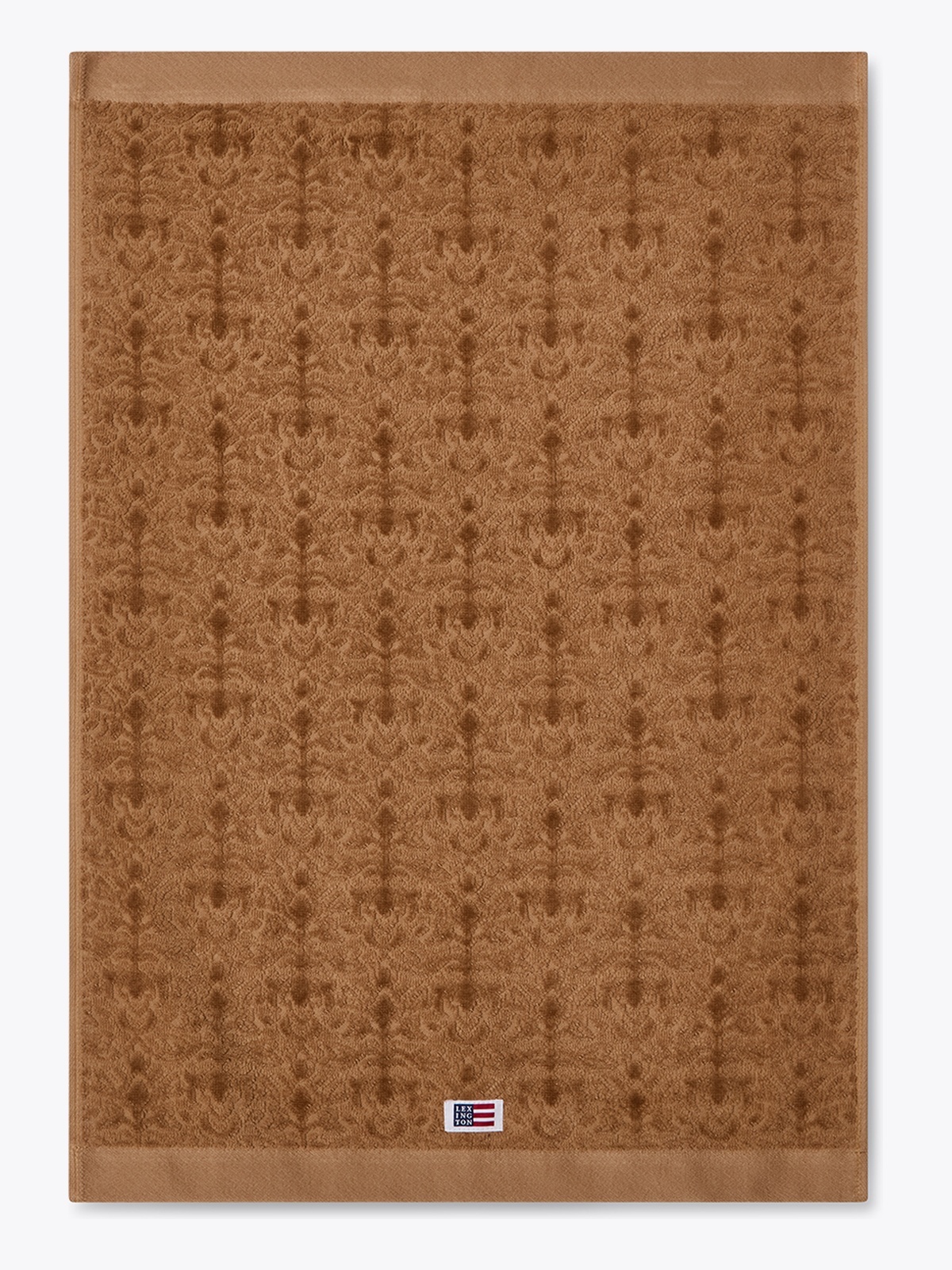 Lexington Velour Jacquard Ornament Towel Fudge 50x70 Brun