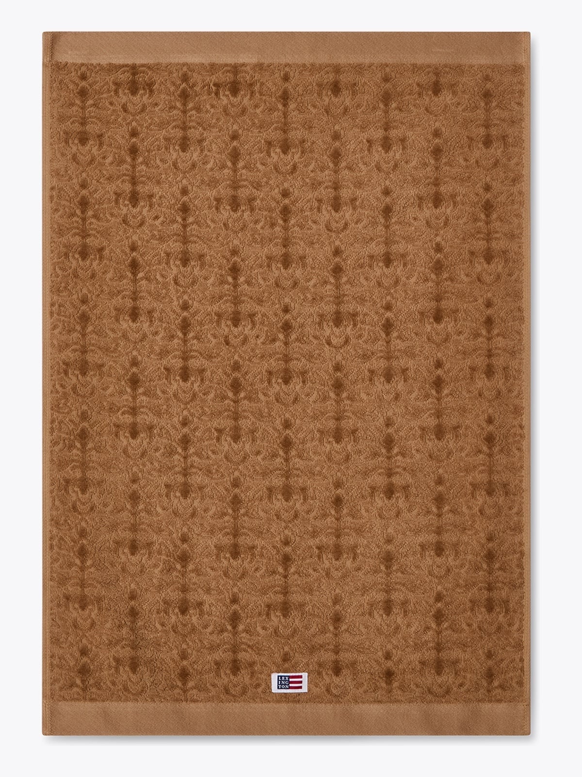 Lexington Velour Jacquard Ornament Towel Fudge 50x70 Brun