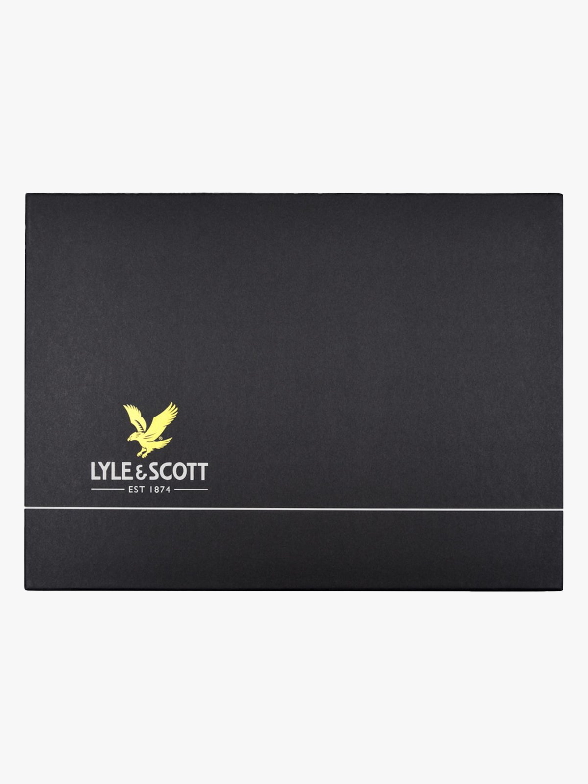 Lyle & Scott Lambswool Blend Checked Scarf and Beanie Gift Set Dark Navy