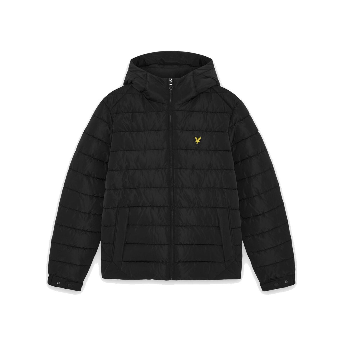 Lyle & Scott Hooded Quilted Jacket Z865 Jet Black