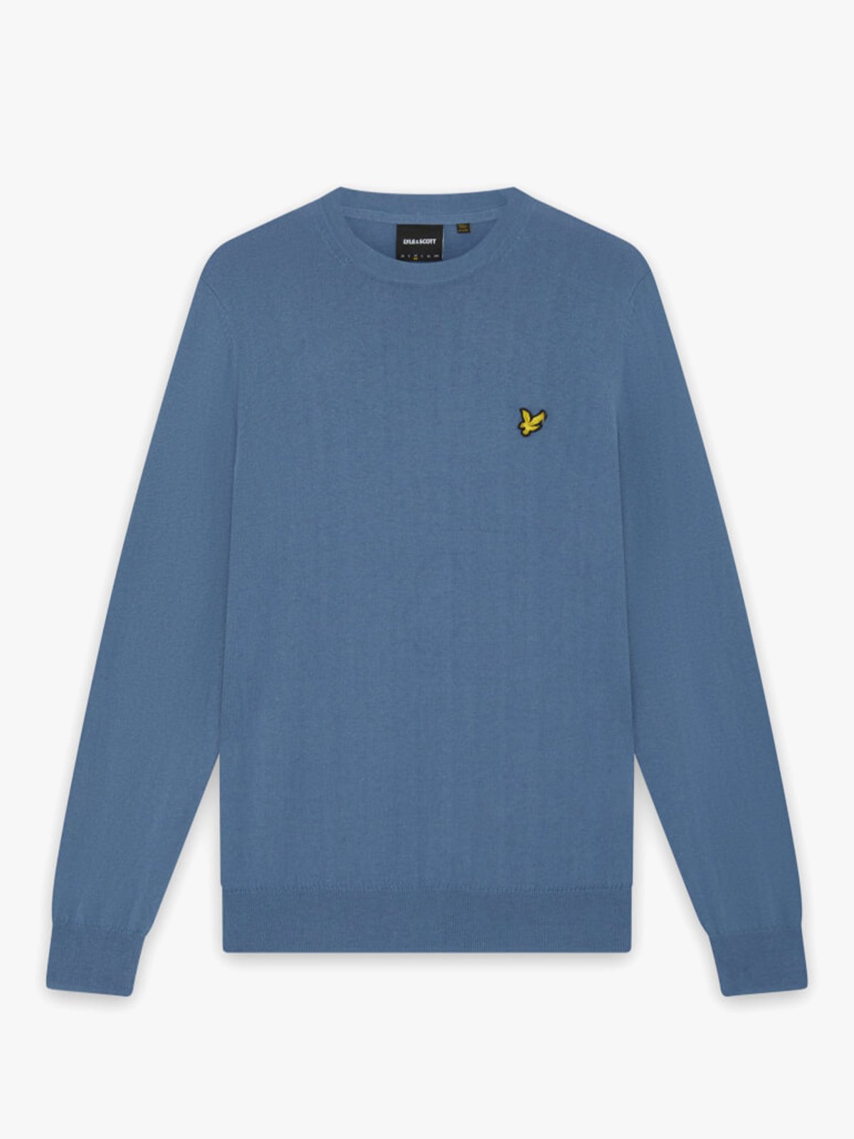 Lyle & Scott Cotton Merino Crew Neck Jumper Power Blue