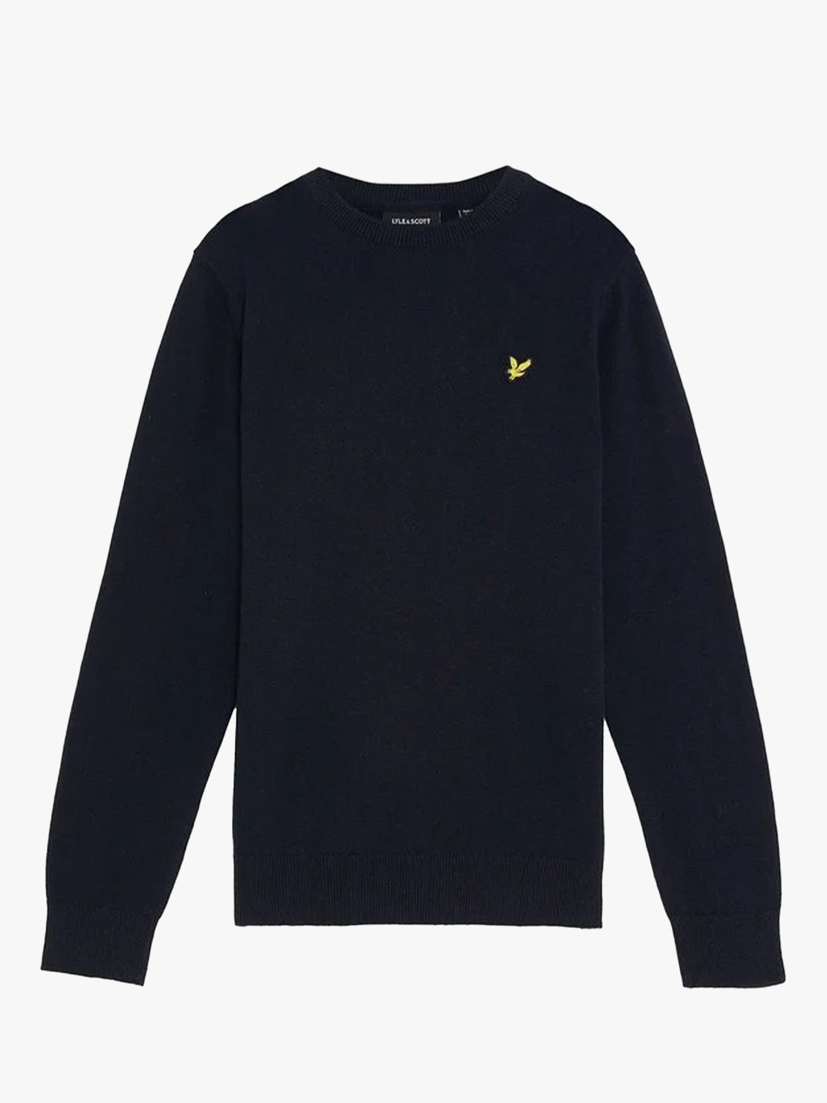 Lyle & Scott Junior Cotton Crew Neck Jumper Dark Navy