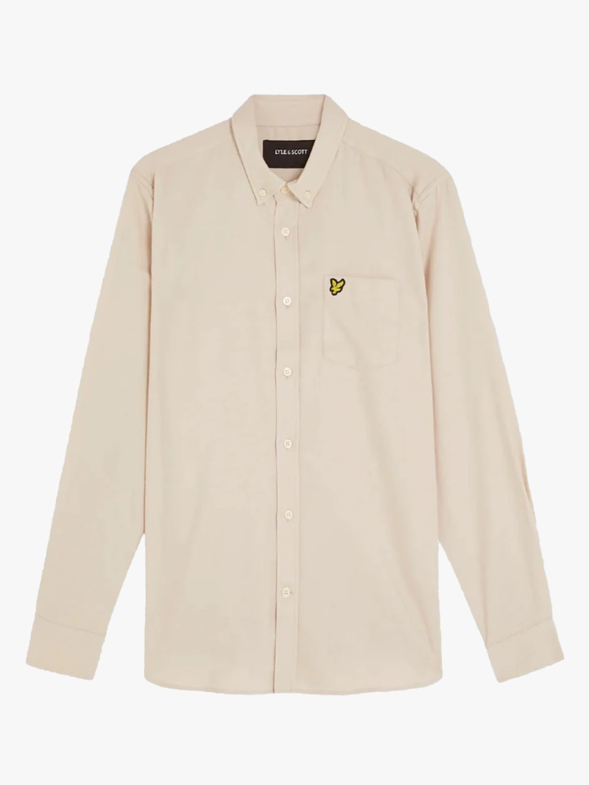Lyle & Scott Plain Flannel Shirt Putty