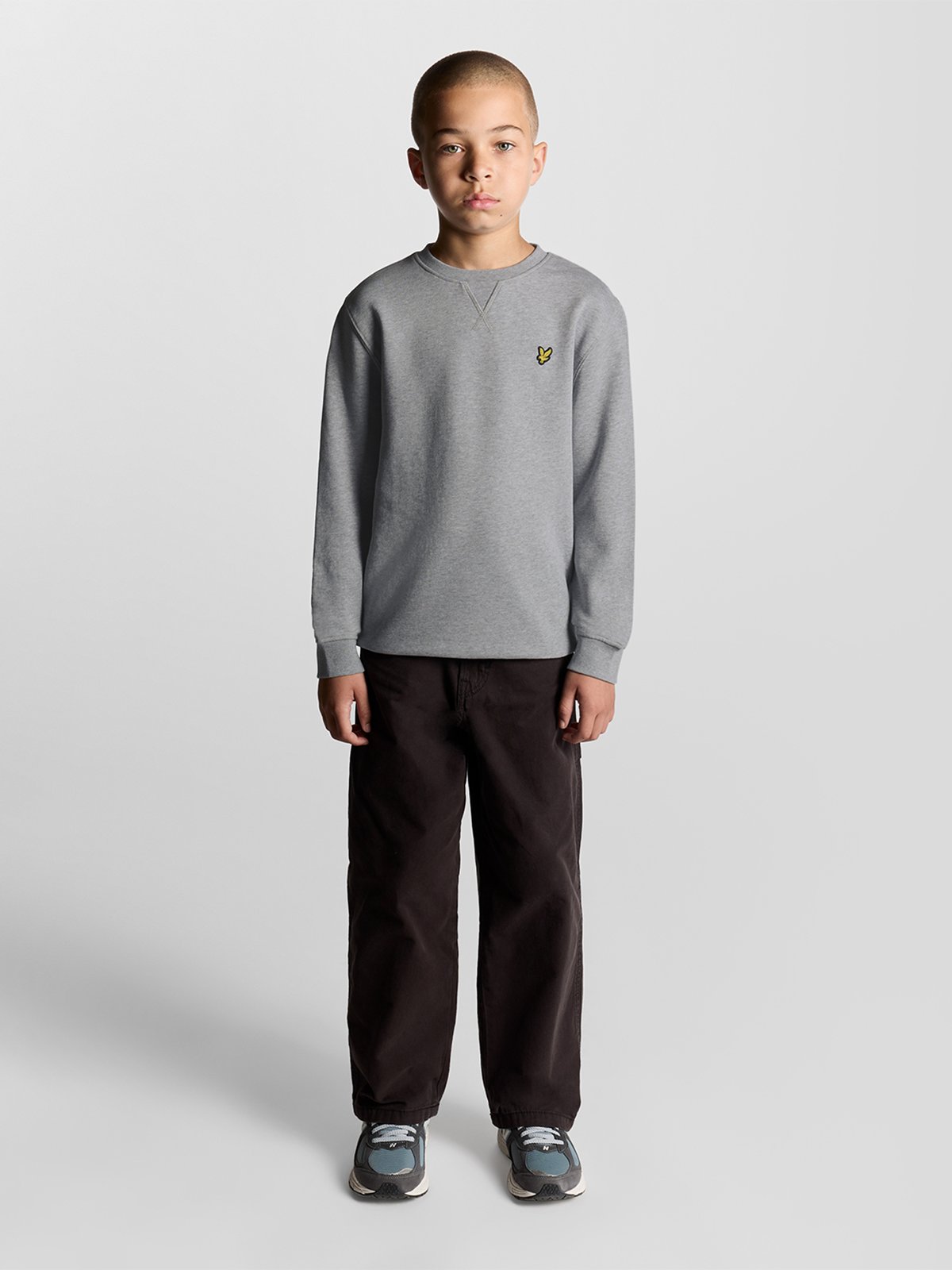 Lyle & Scott Junior Crew Neck Sweatshirt Grå