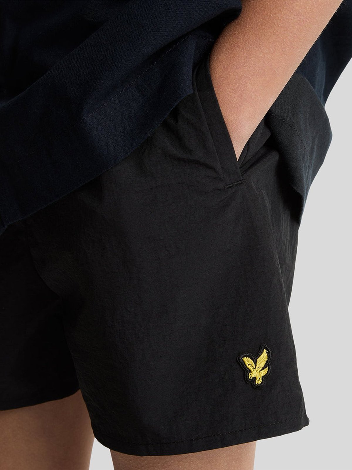 Lyle & Scott Junior Plain Swim Short Jet Black