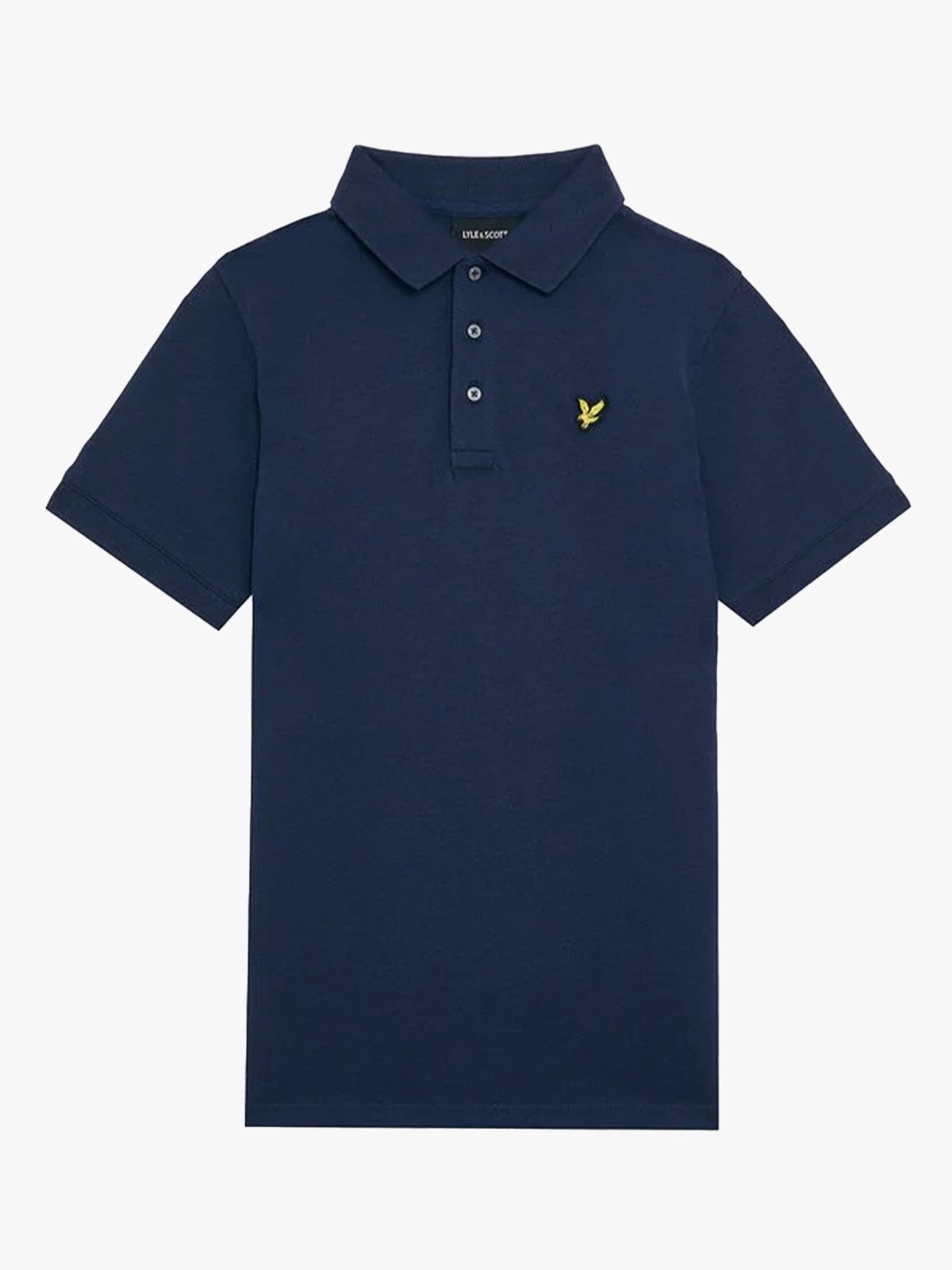 Lyle & Scott Junior Plain Polo Shirt Navy