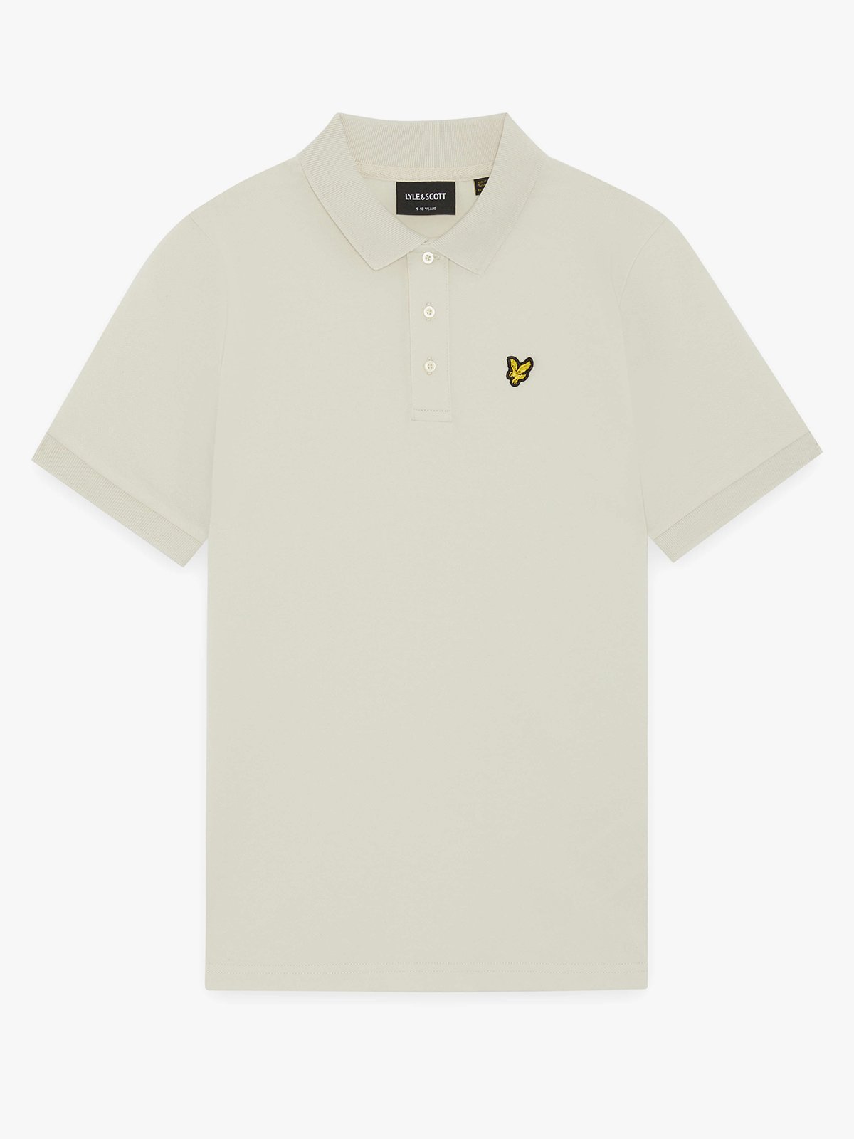 Lyle & Scott Junior Plain Polo Shirt Beige