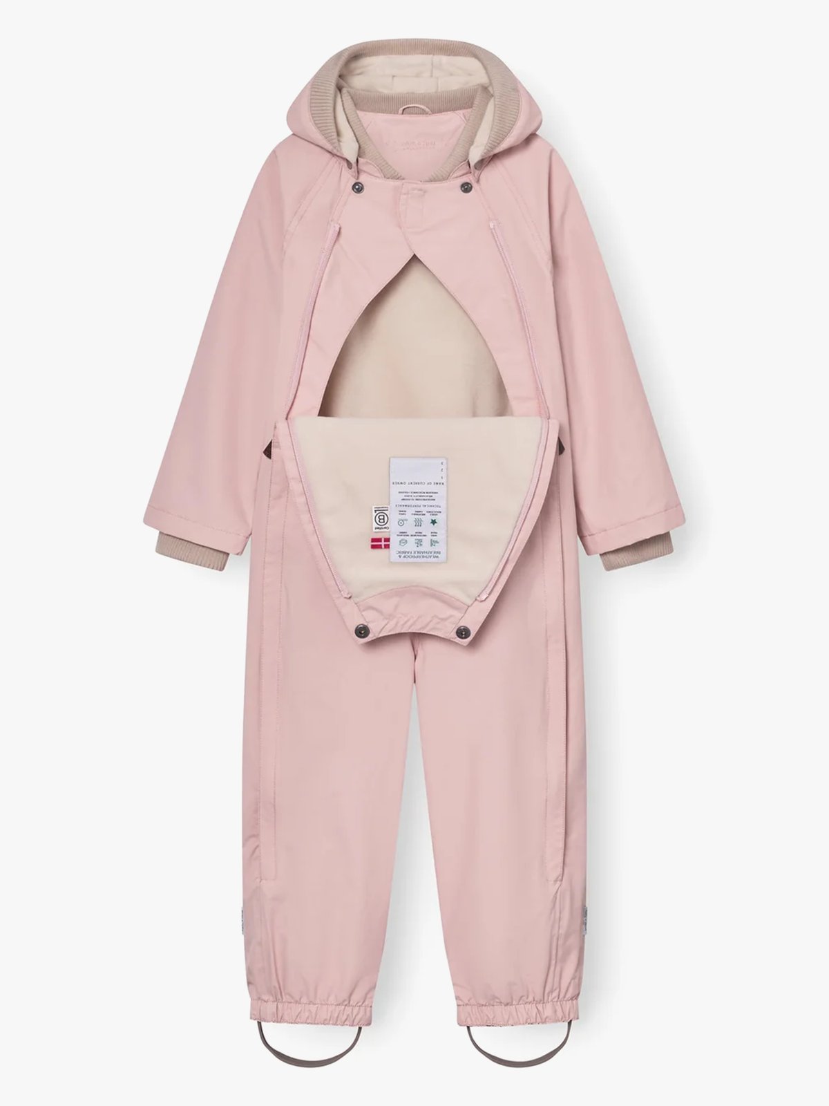 Mini A Ture Wisto Fleece Lined Coverall Rose smoke