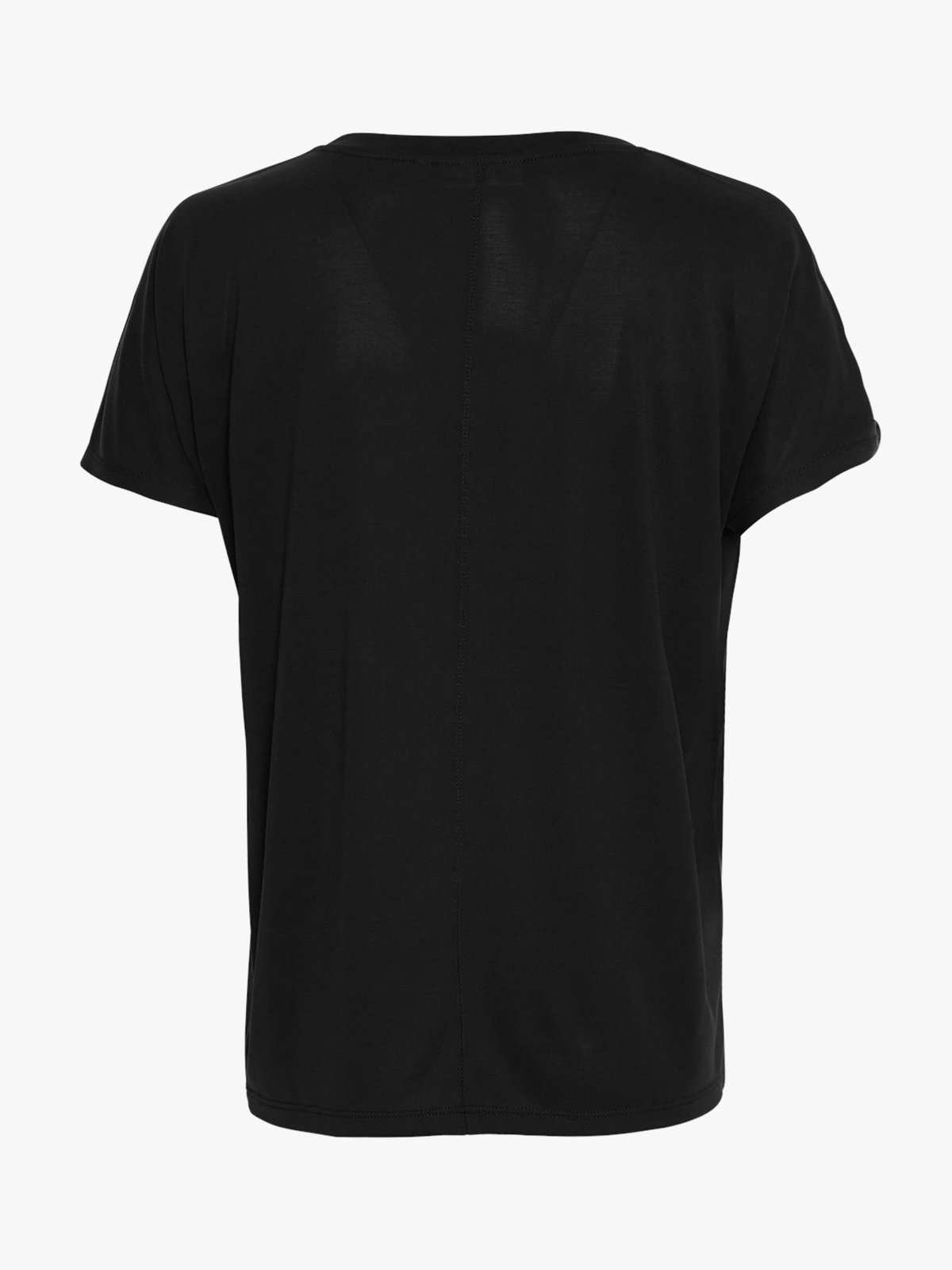 MSCH Copenhagen Fenya Modal V-Neck Tee Black
