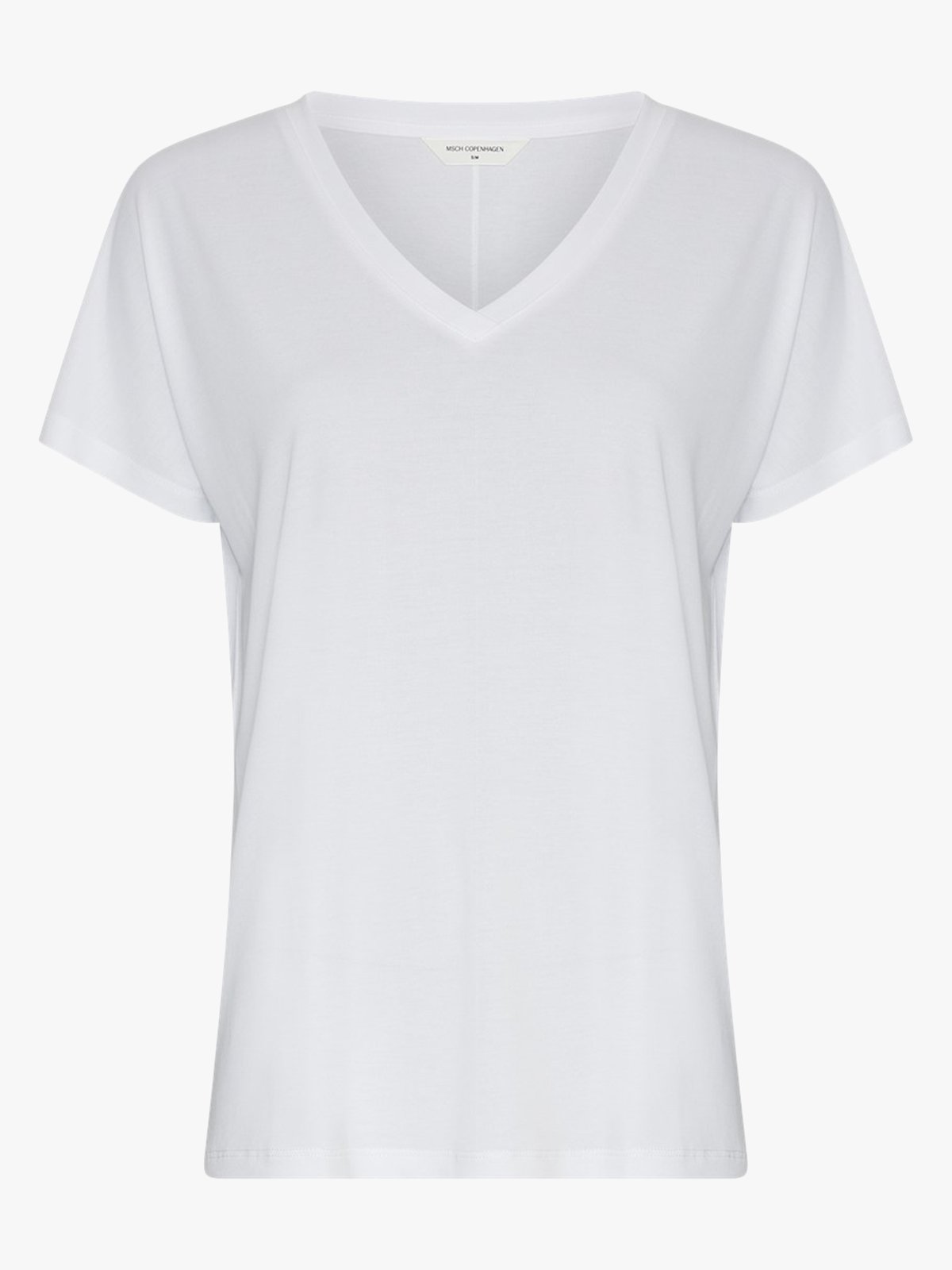 MSCH Copenhagen Fenya Modal V-Neck Tee Bright White