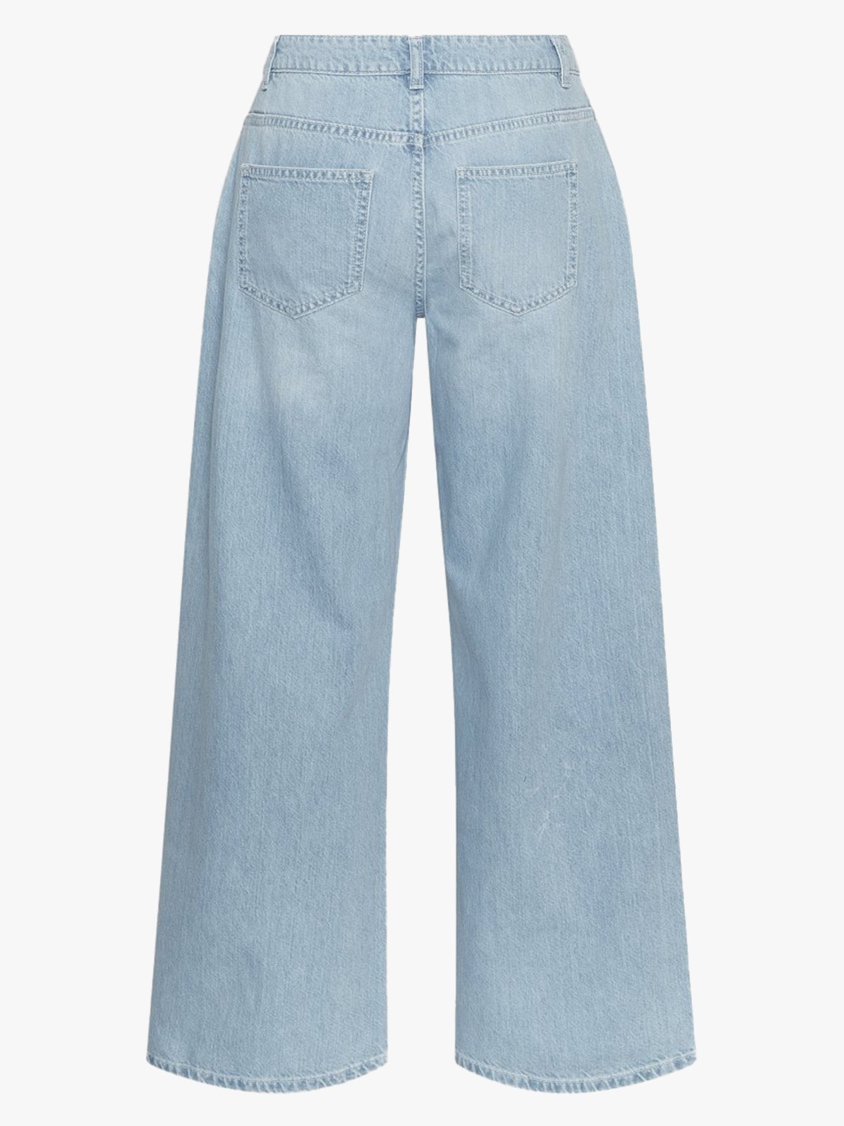 MSCH Copenhagen Ingrid Lis High Waist Wide Jeans Light Blue Wash