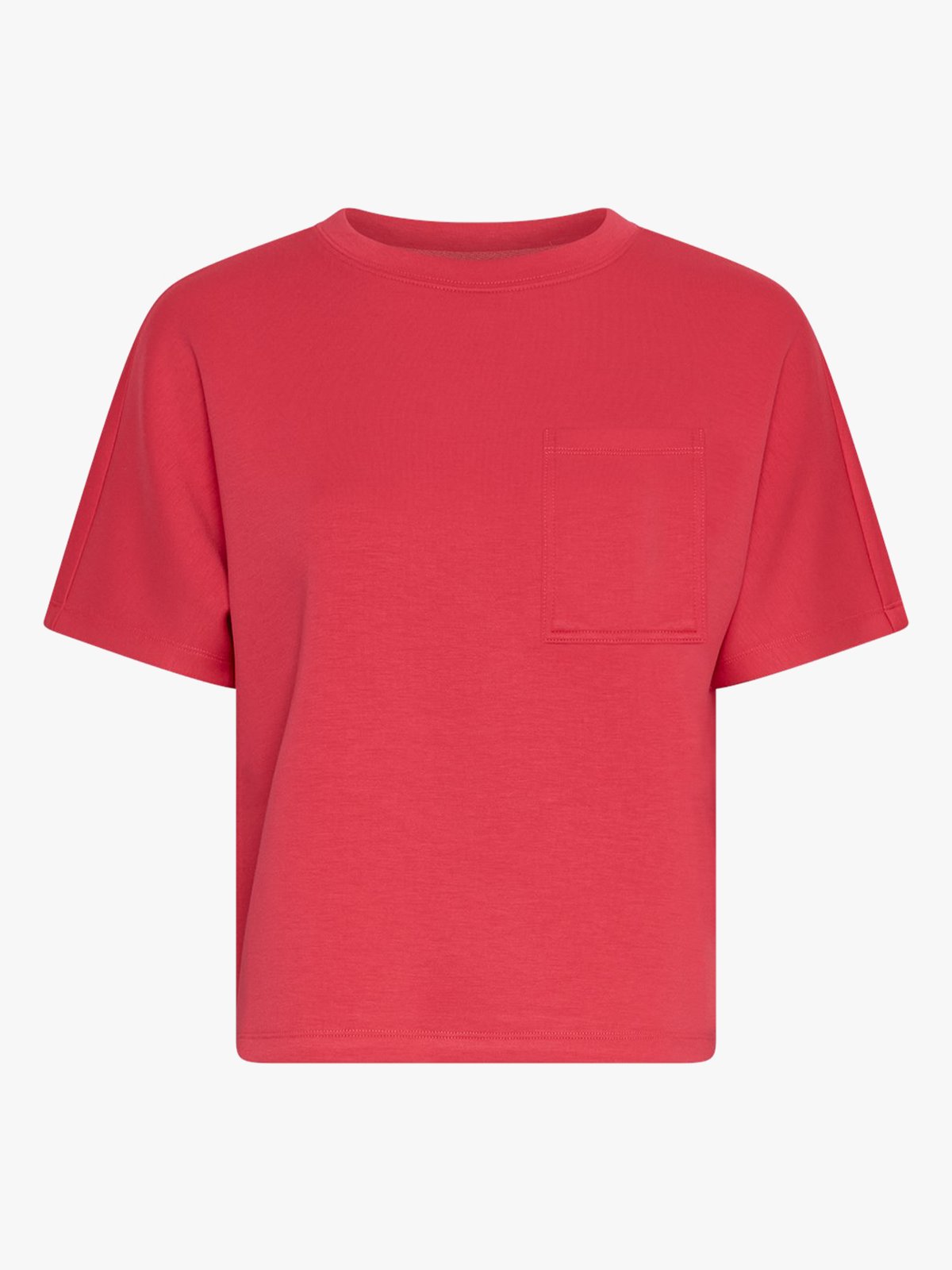 MSCH Copenhagen Harissa Ima Q Short Sleeve Sweatshirt Rose Red