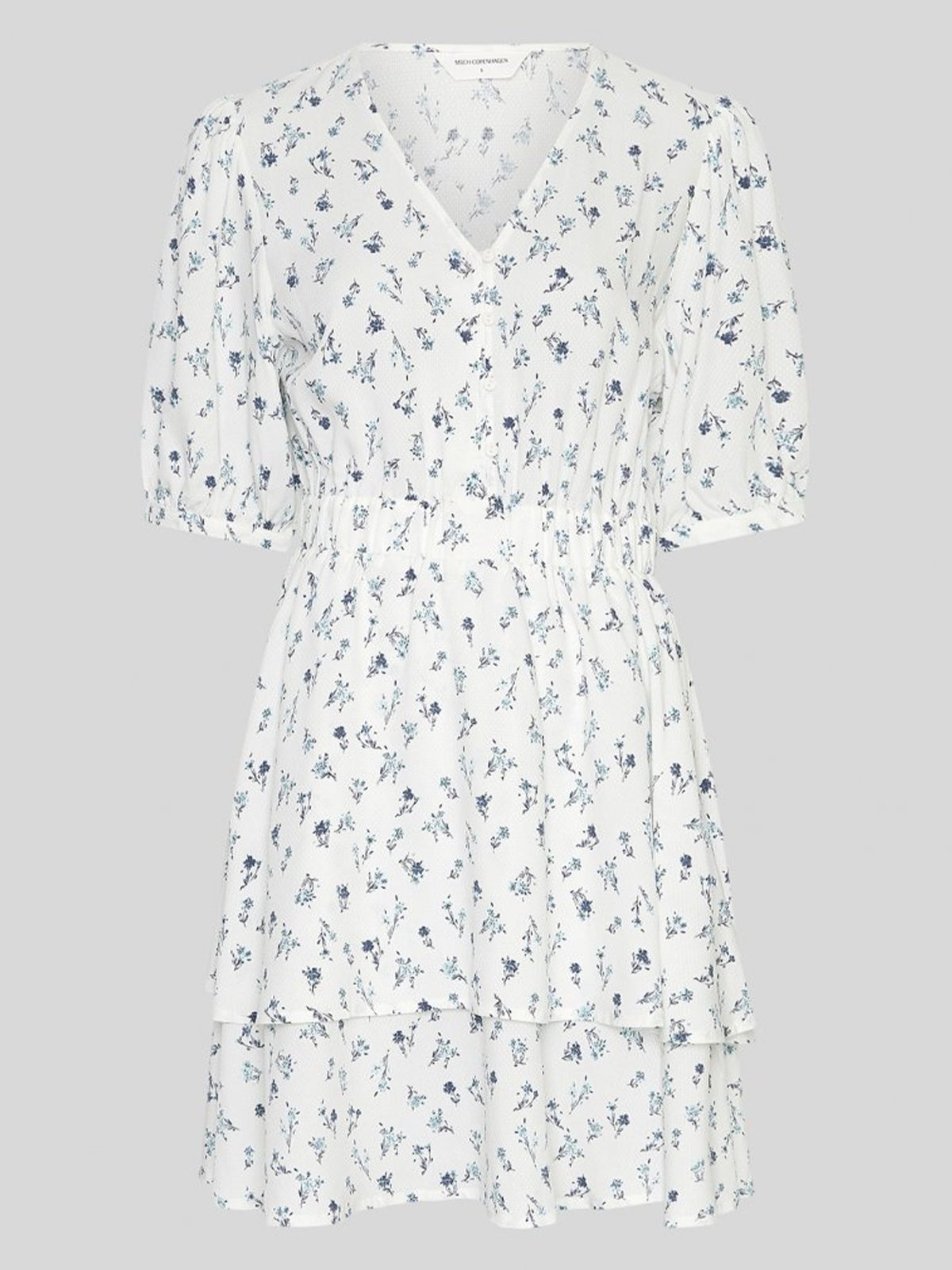 MSCH Copenhagen Amelina Vealine 2/4 Dress Shirt Aqua Haze Flower