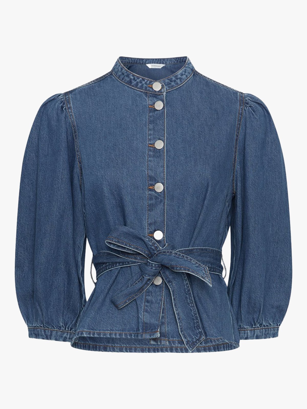 MSCH Copenhagen Rylan Elena 3/4 Shirt Mid Blue Wash