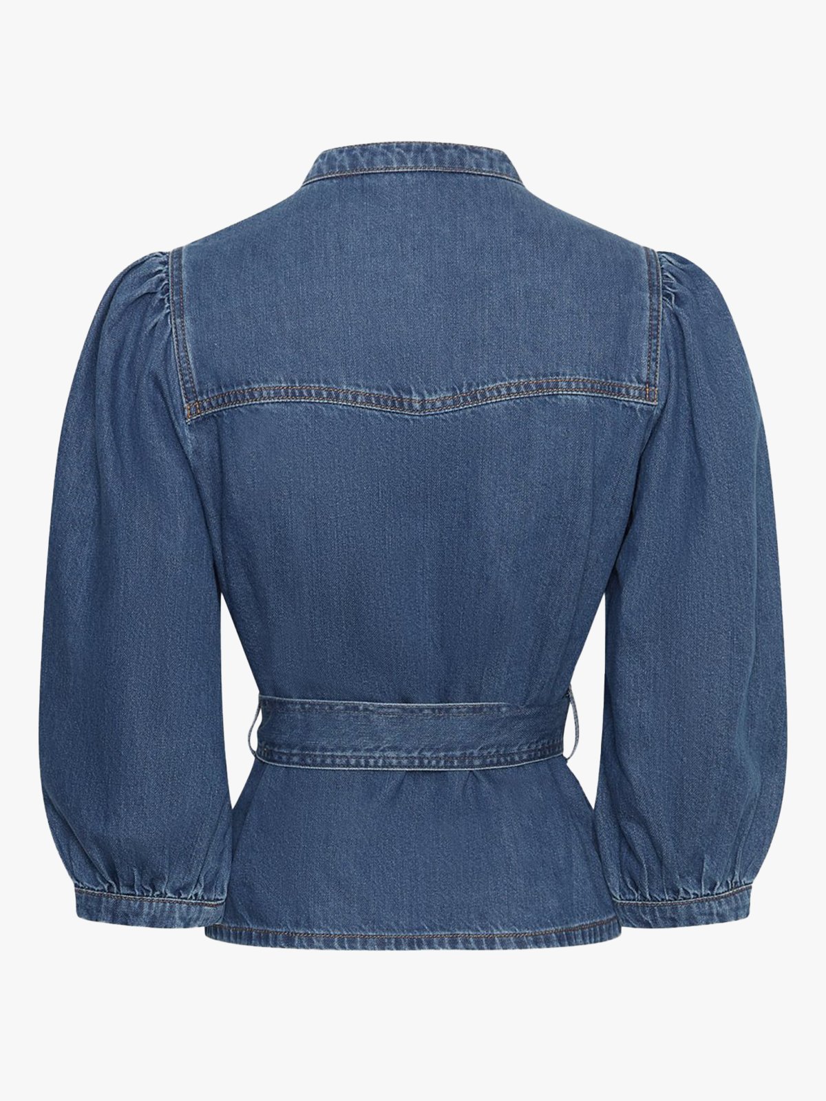 MSCH Copenhagen Rylan Elena 3/4 Shirt Mid Blue Wash