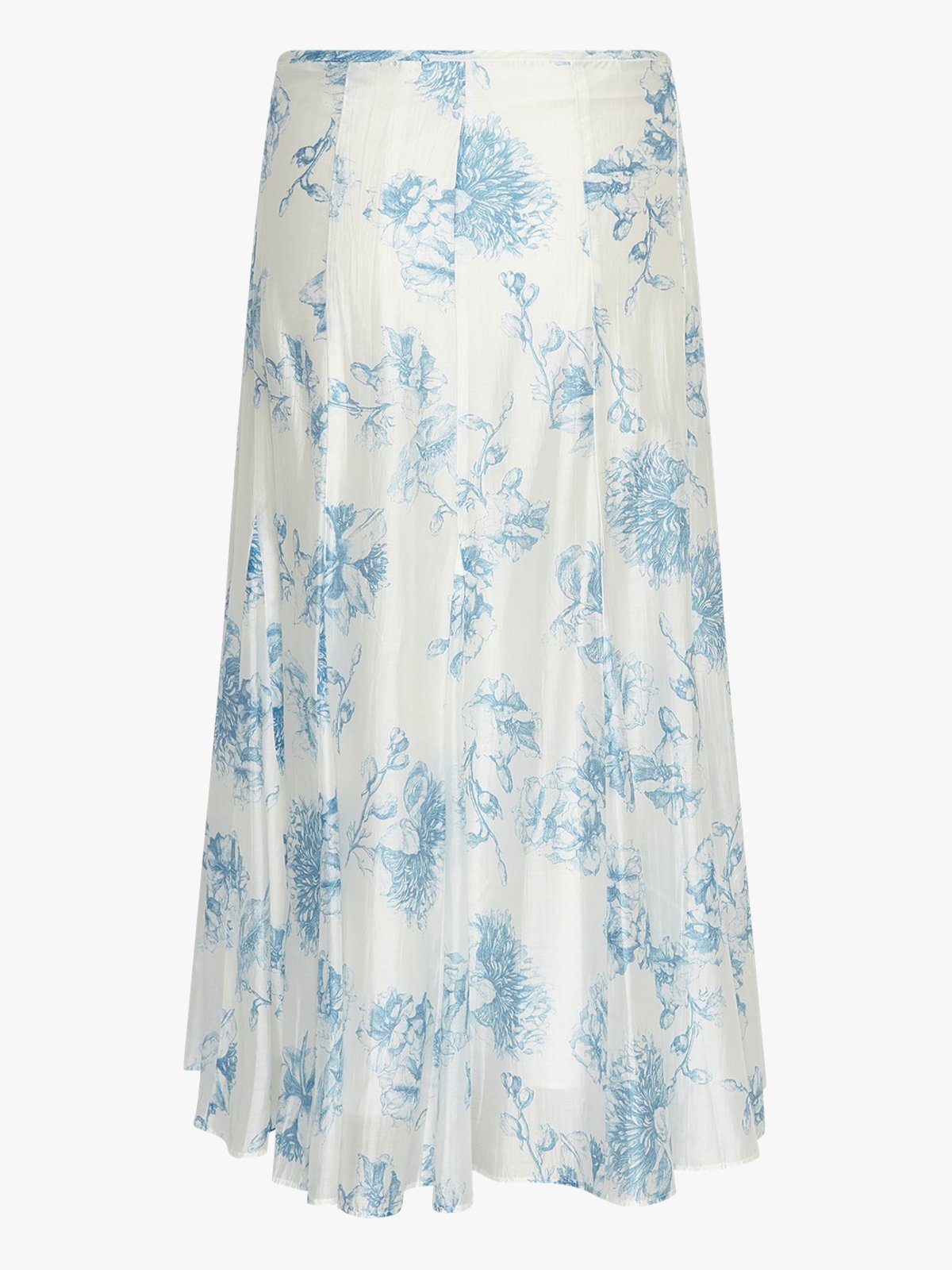 MSCH Copenhagen Evangelia High Waist Skirt M Blue Flower