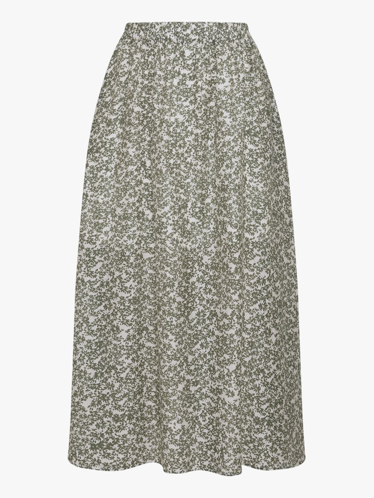 MSCH Copenhagen Seraphina High Waist Long Skirt Egret Flower