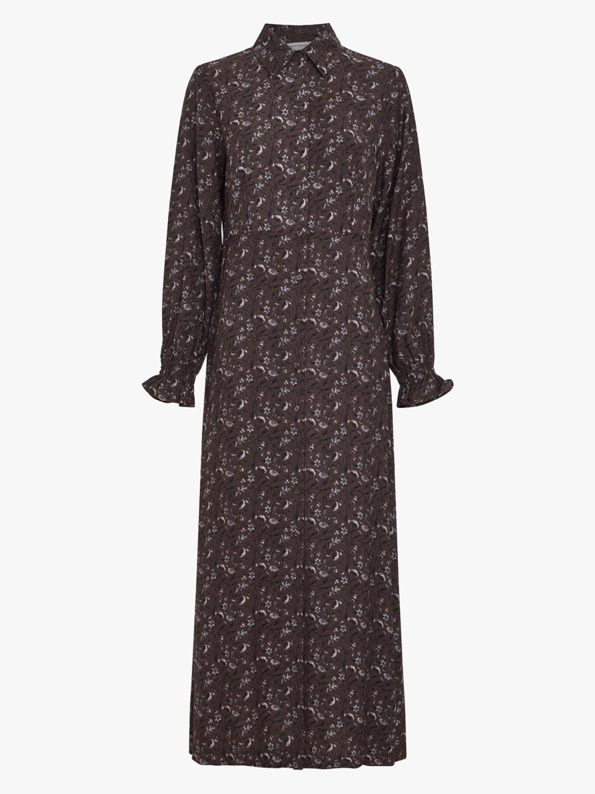 MSCH Copenhagen Michella Shirt Dress All Over Print Hot Fudge Flower