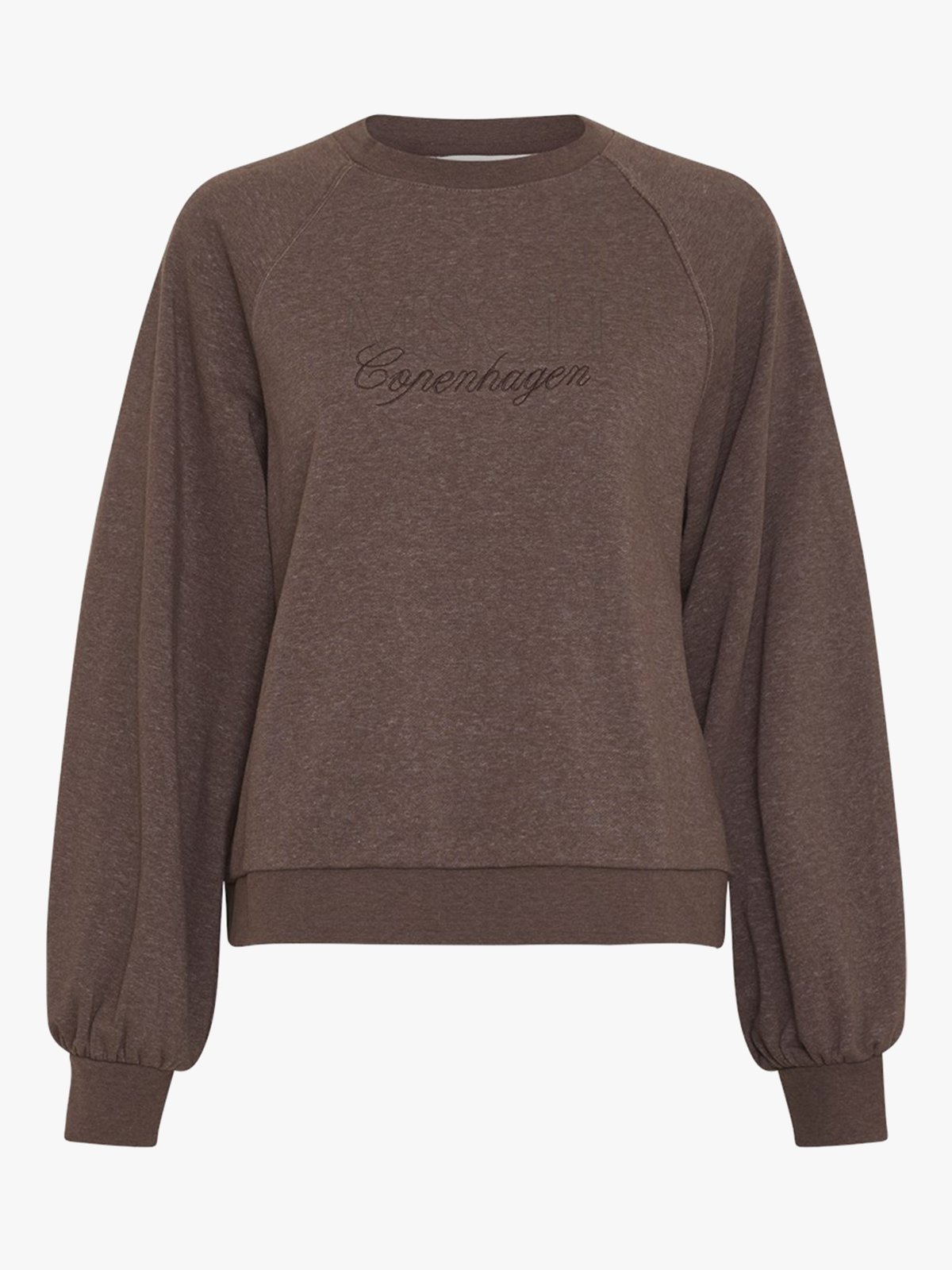 MSCH Copenhagen Brawley Briena Logo Sweatshirt Hot Fudge Melange