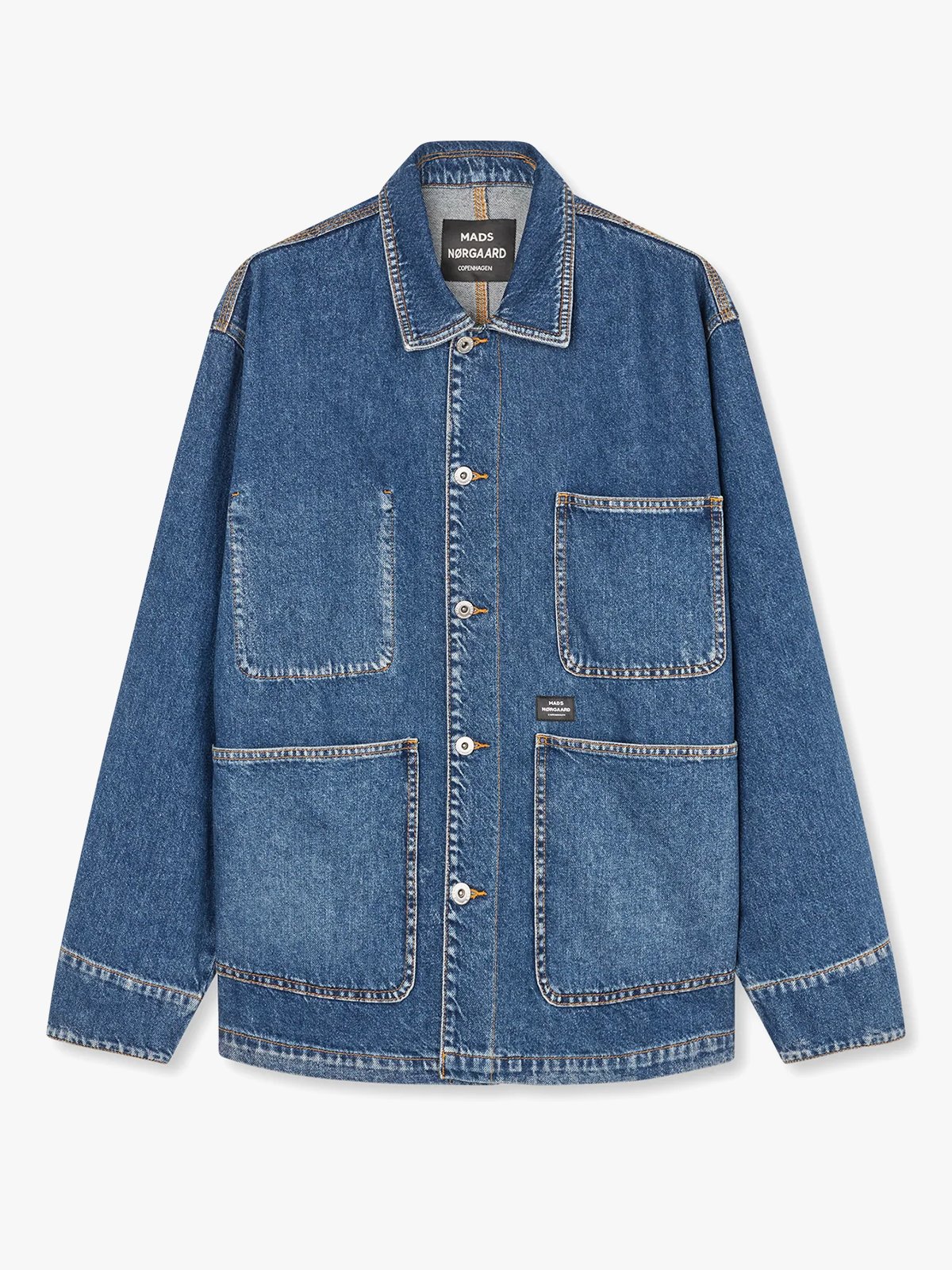 Mads Nørgaard Texas Chore Jacket Blue Wash