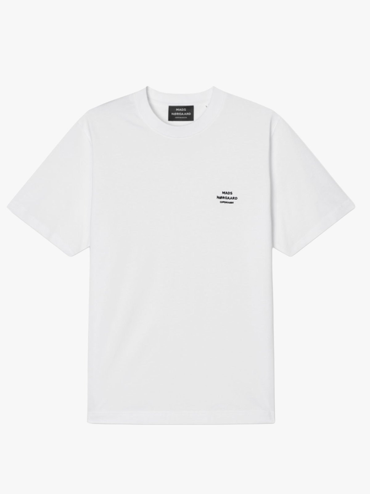 Mads Nørgaard Cotton Jersey Frode Logo Tee FAV White
