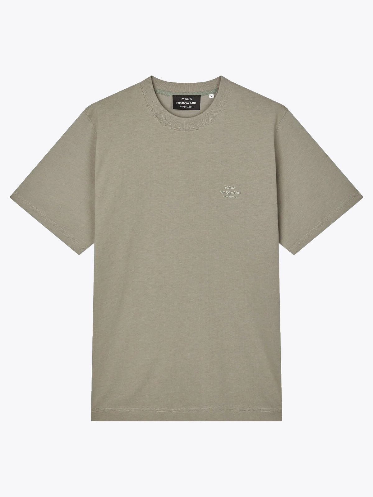 Mads Nørgaard Cotton Jersey Frode Logo Tee FAV Beige
