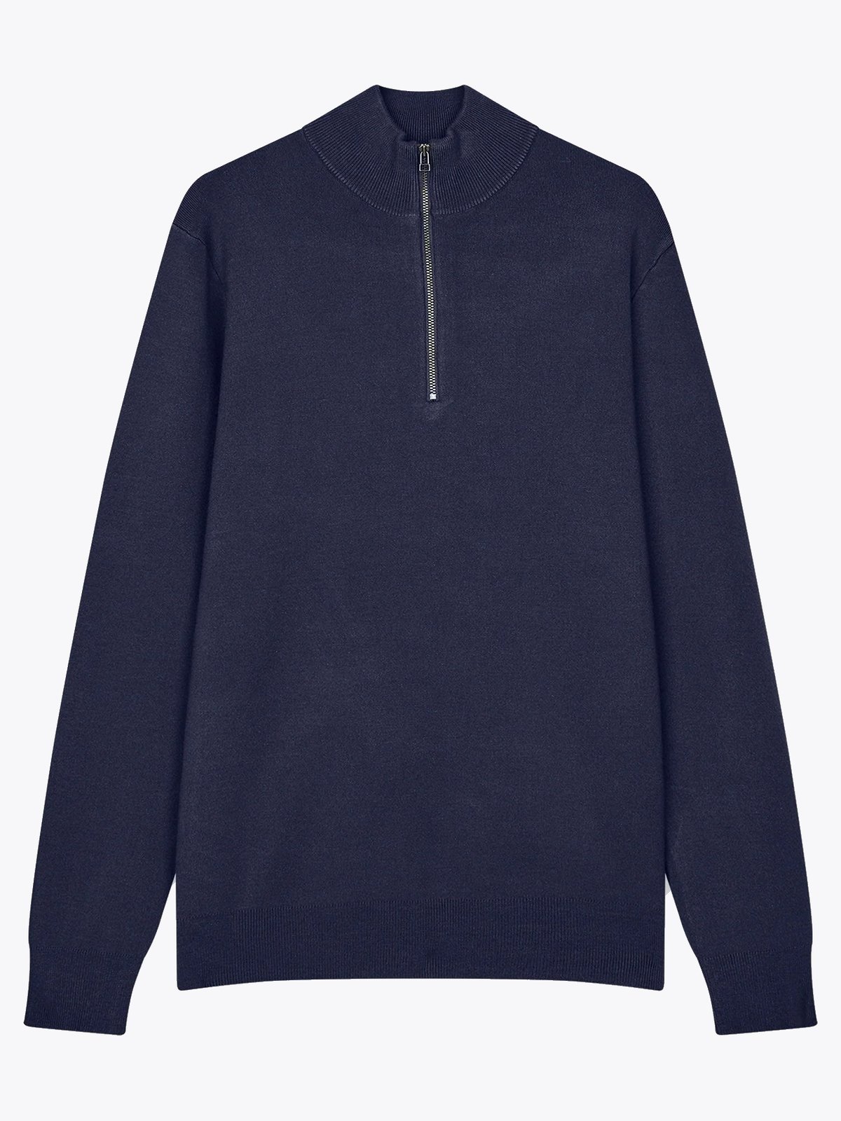Mads Nørgaard Urban Chase Half Zip Knit Sky Captain