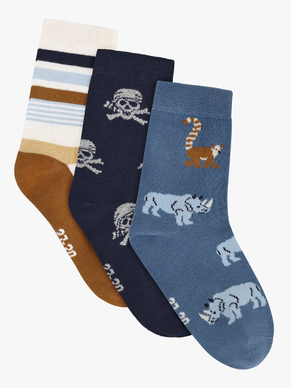 Minymo 3 Pack Socks Odyssey Gray