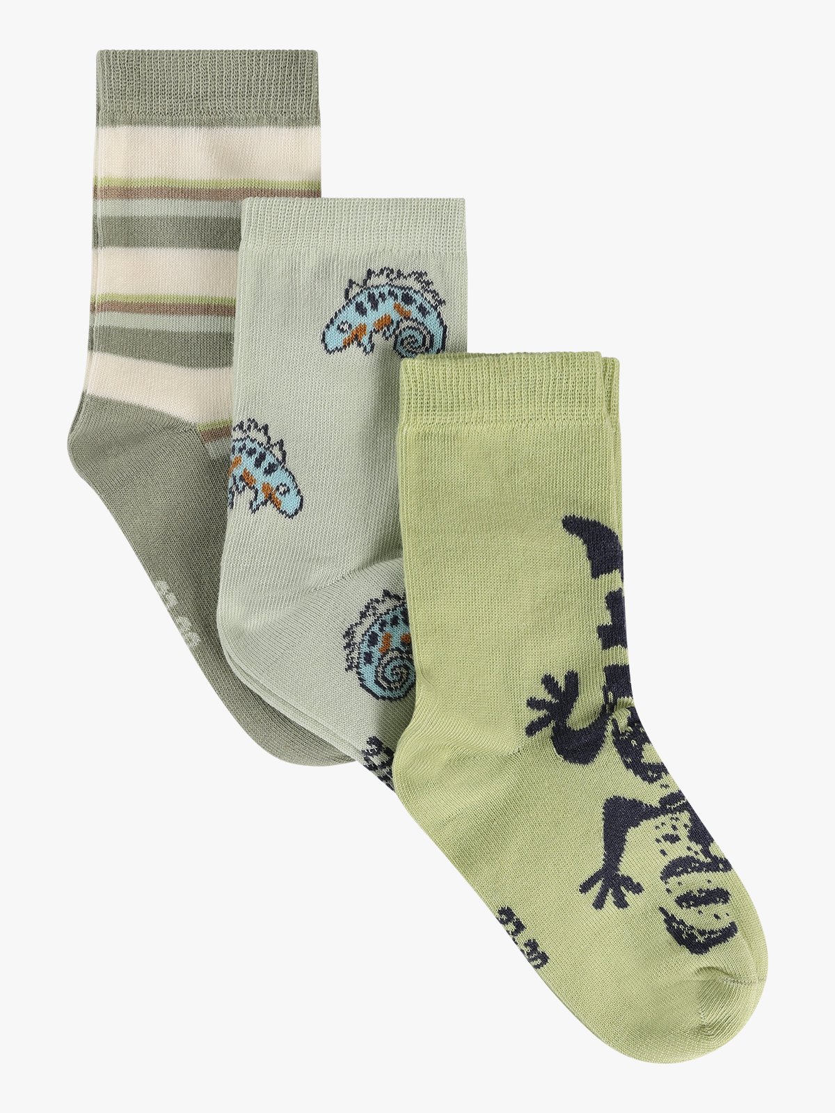 Minymo 3 Pack Socks White Jade
