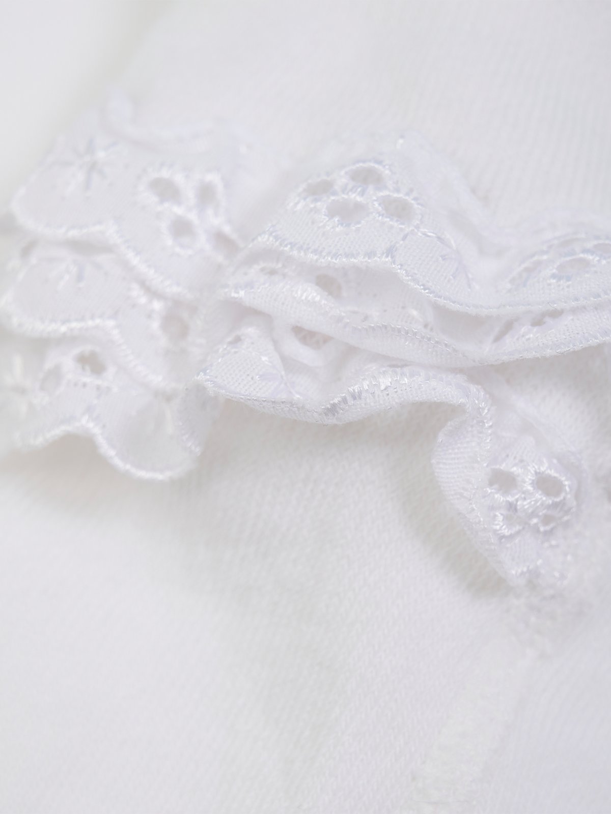 Minymo Stocking W. Lace White