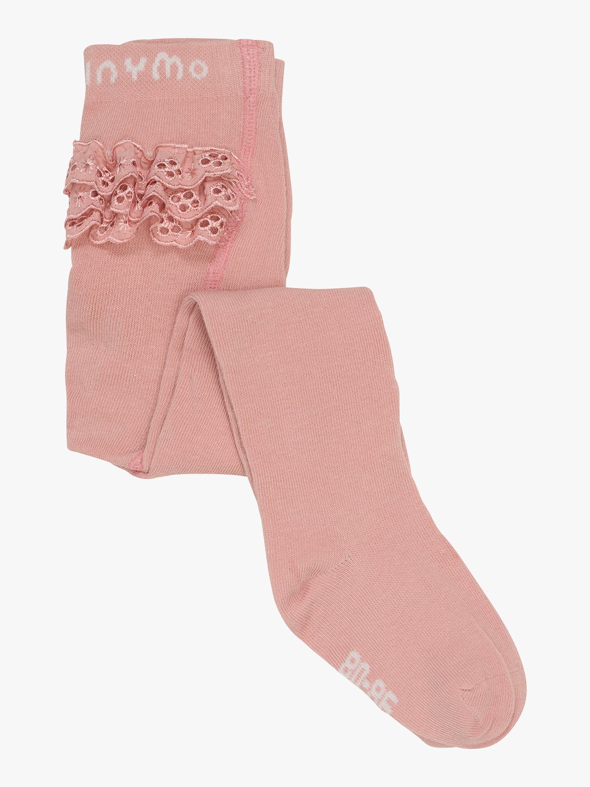 Minymo Stocking W. Lace Rose Cloud