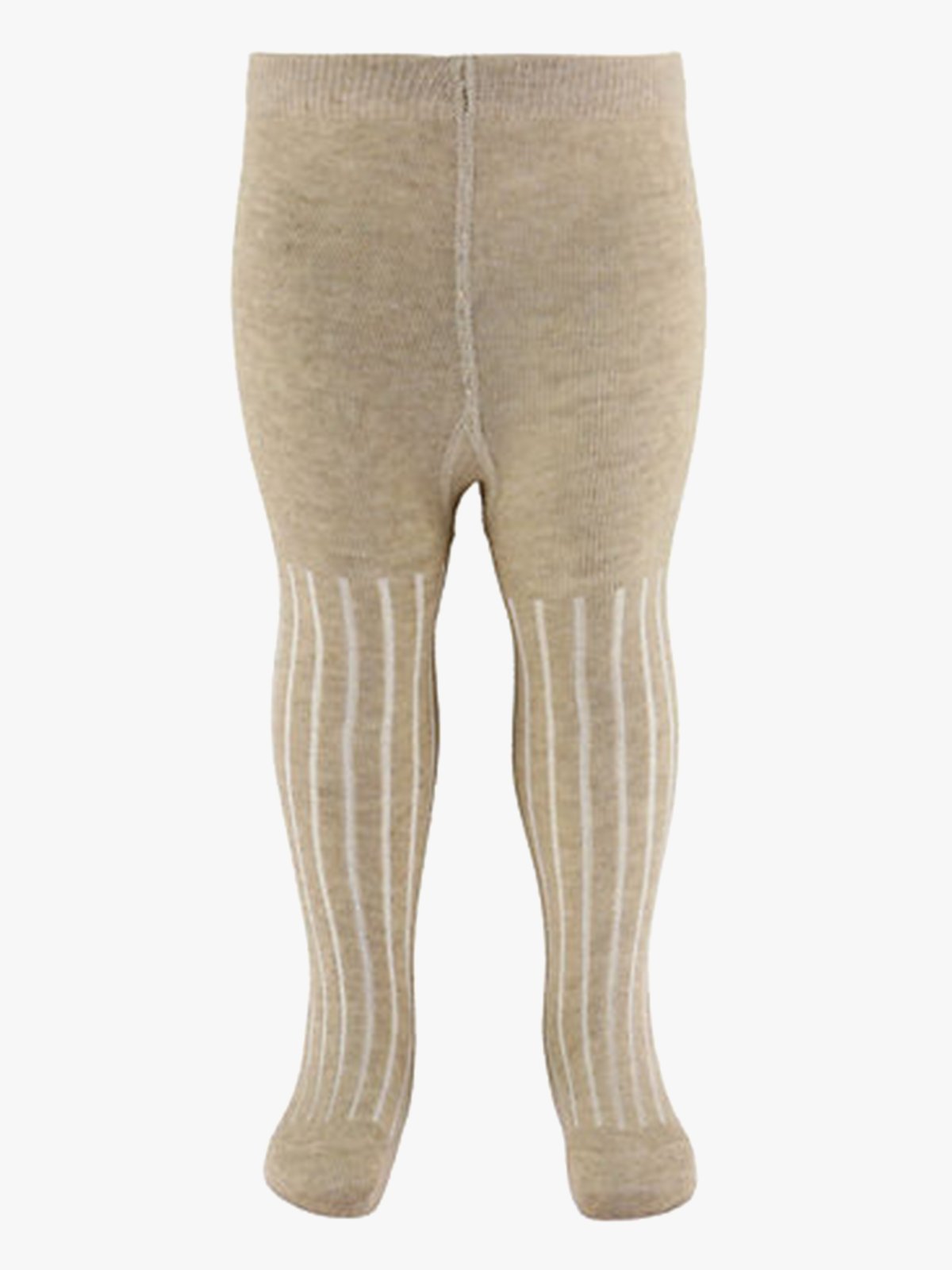 Minymo Baby Stocking W.Effect On Back Sølv Mink